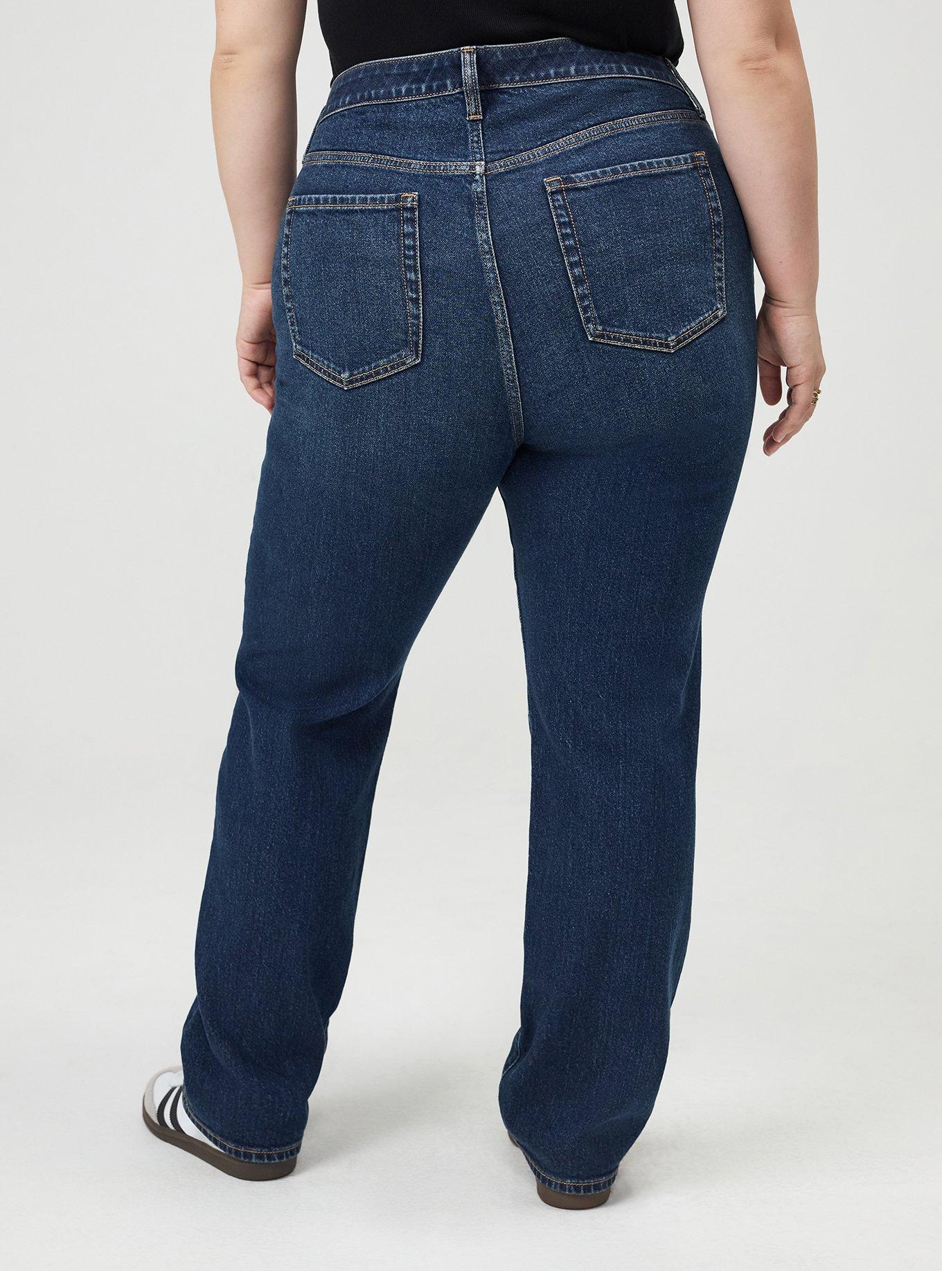 Plus Size High-Rise Straight Jean, MIDNIGHT OIL, alternate