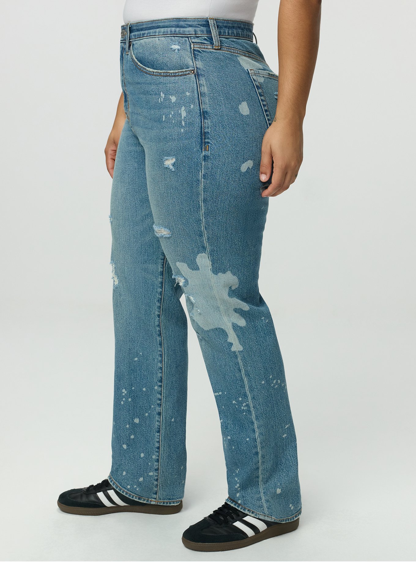 High-Rise Straight Jean, BLEACH AND TONE, alternate