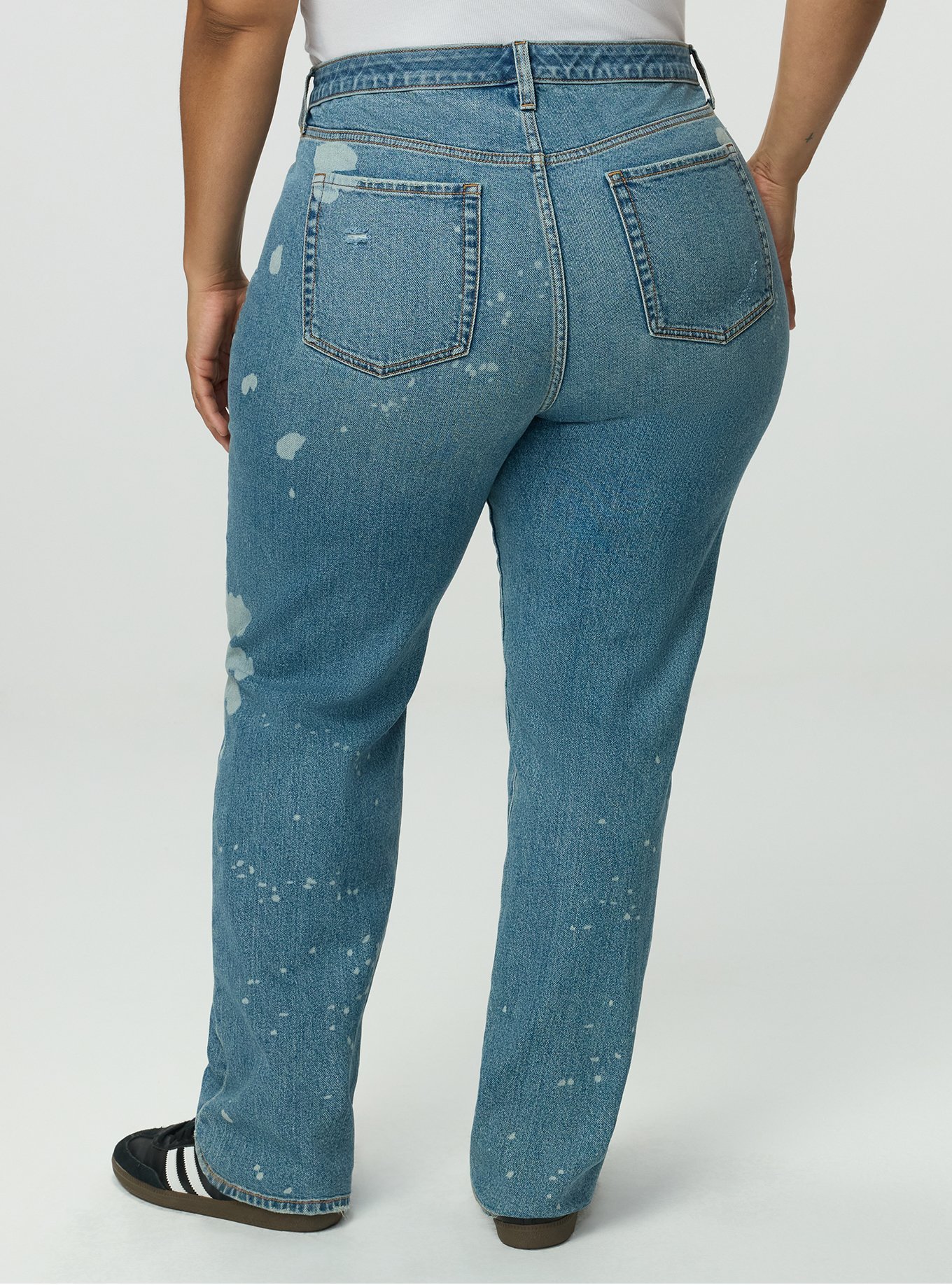 High-Rise Straight Jean, BLEACH AND TONE, alternate