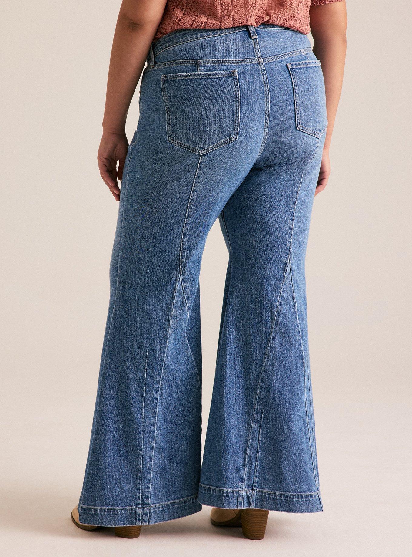 Plus Size - Festi High-Rise Super Flare Jean - Torrid