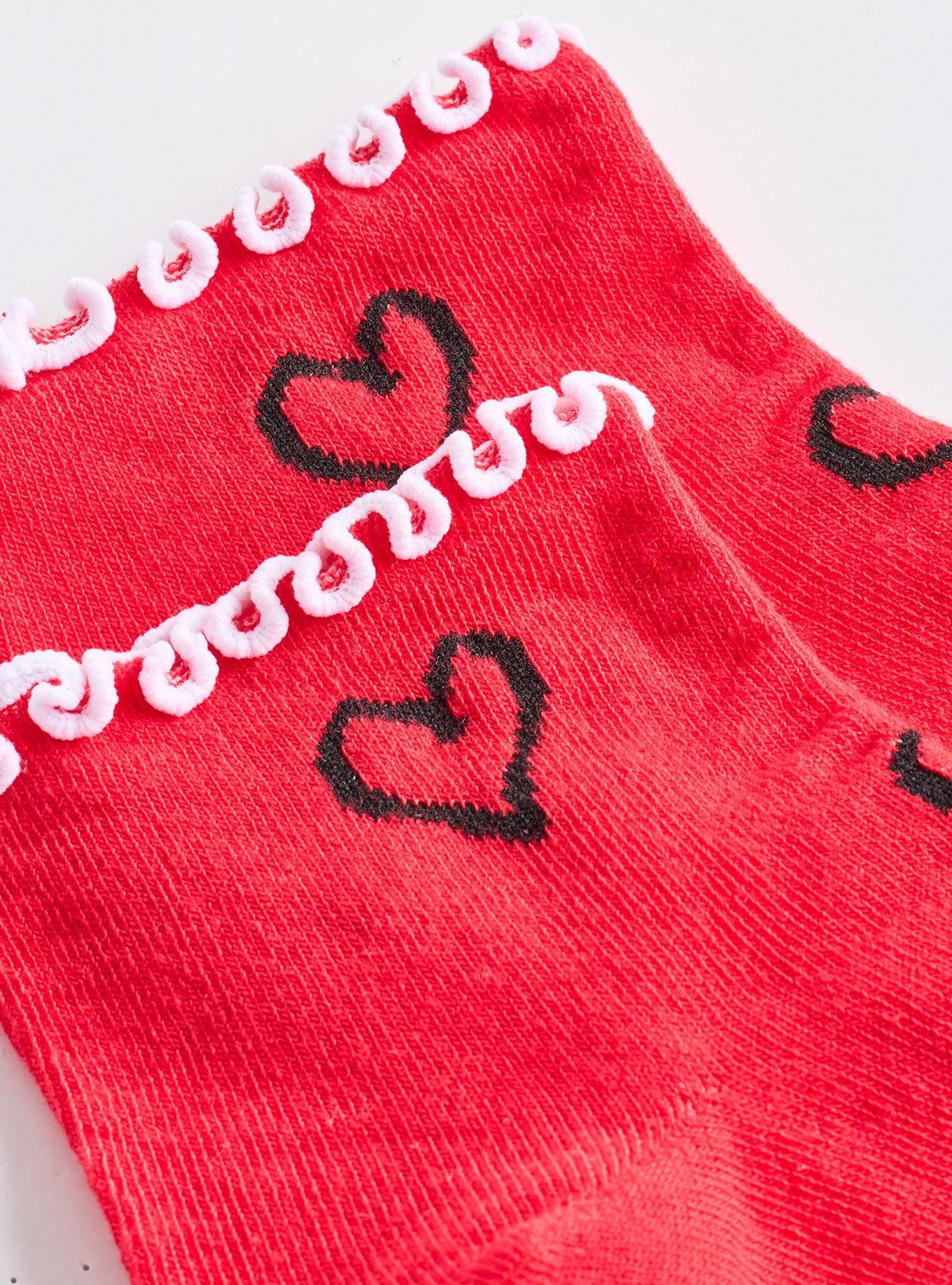 2-Pack Snoopy Ruffle Ankle Socks, MULTI, alternate