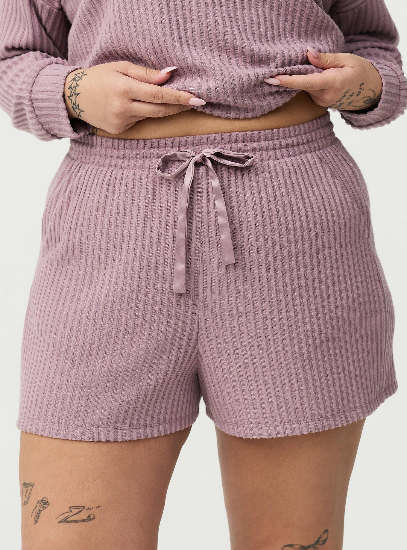 Super Soft Plush Rib Lounge Short, TOADSTOOL, alternate