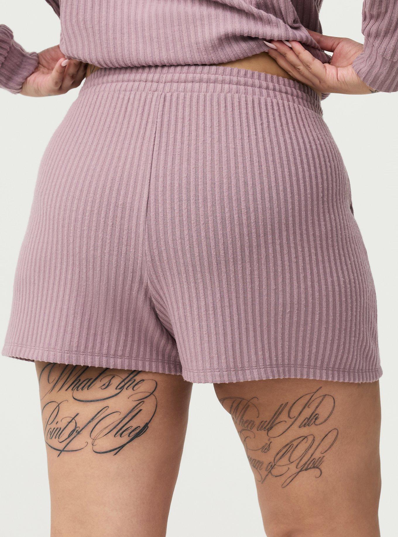 Super Soft Plush Rib Lounge Short, TOADSTOOL, alternate