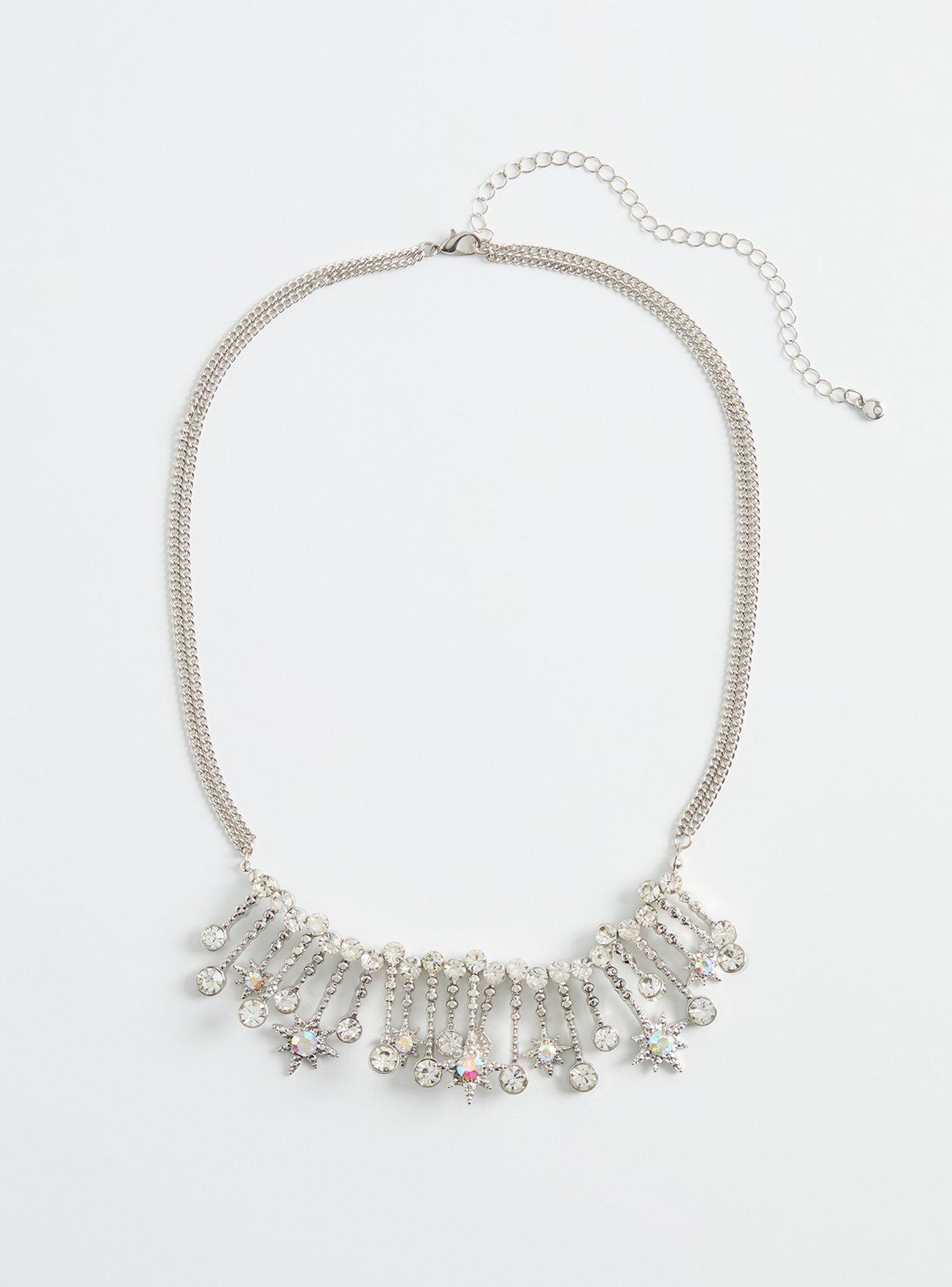 Celestial Rhinestone Necklace, , hi-res