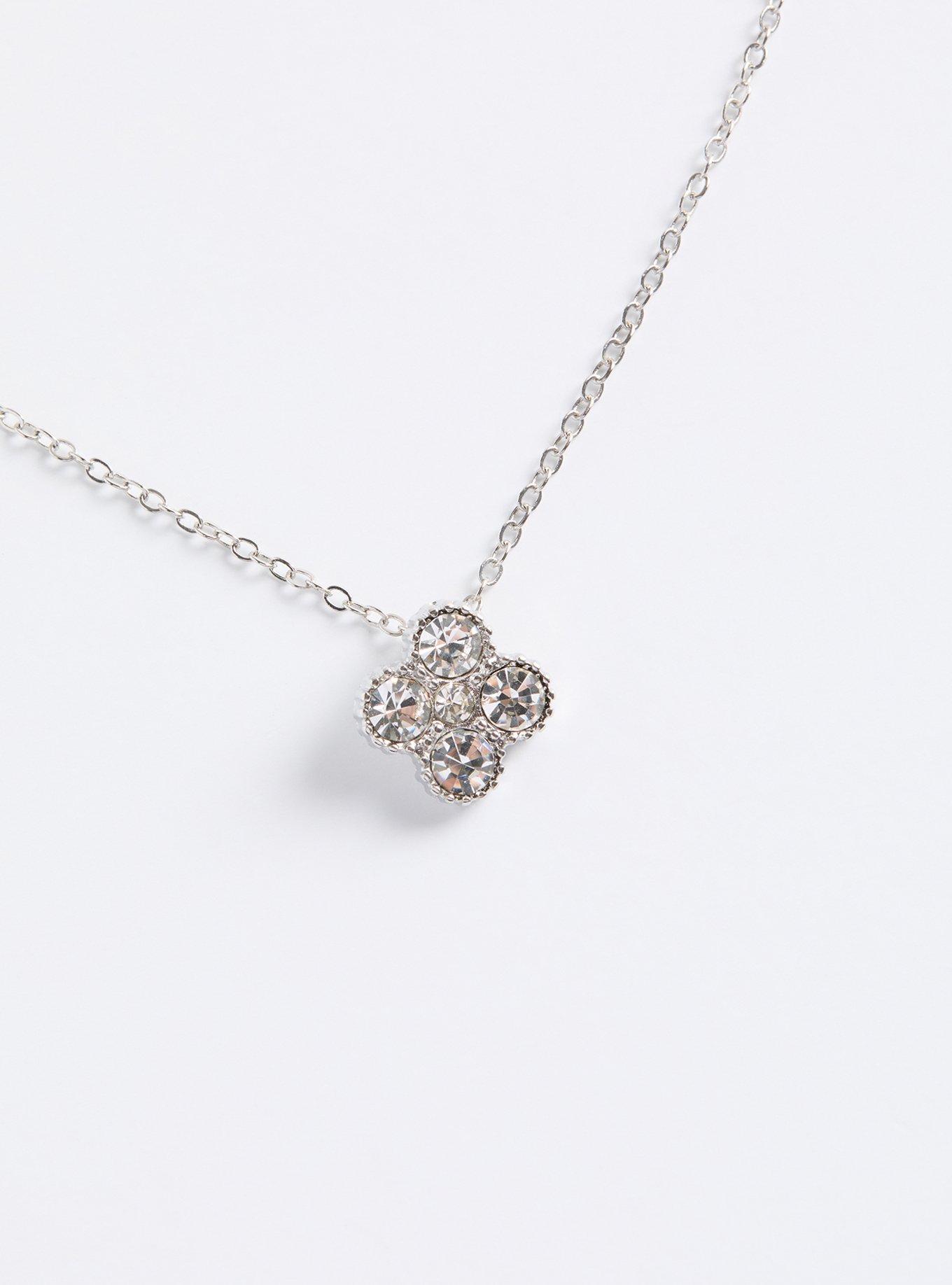 Pave Clover Necklace