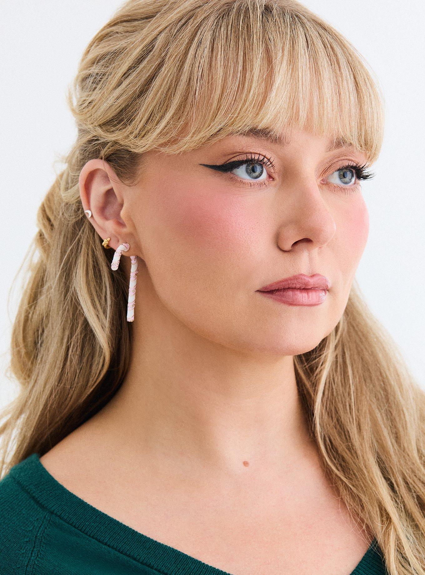 Candy Cane Statement Earrings