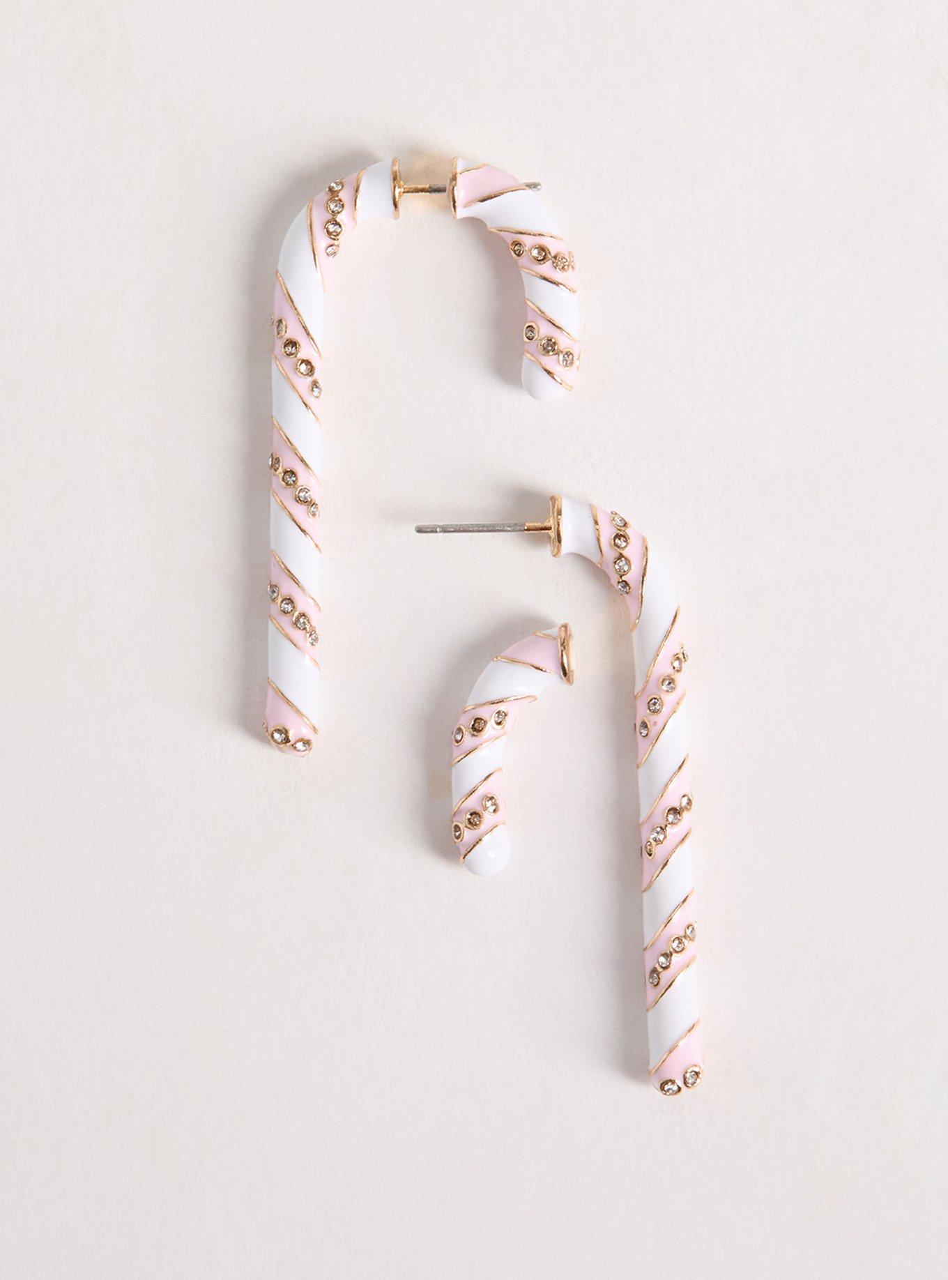 Candy Cane Statement Earrings