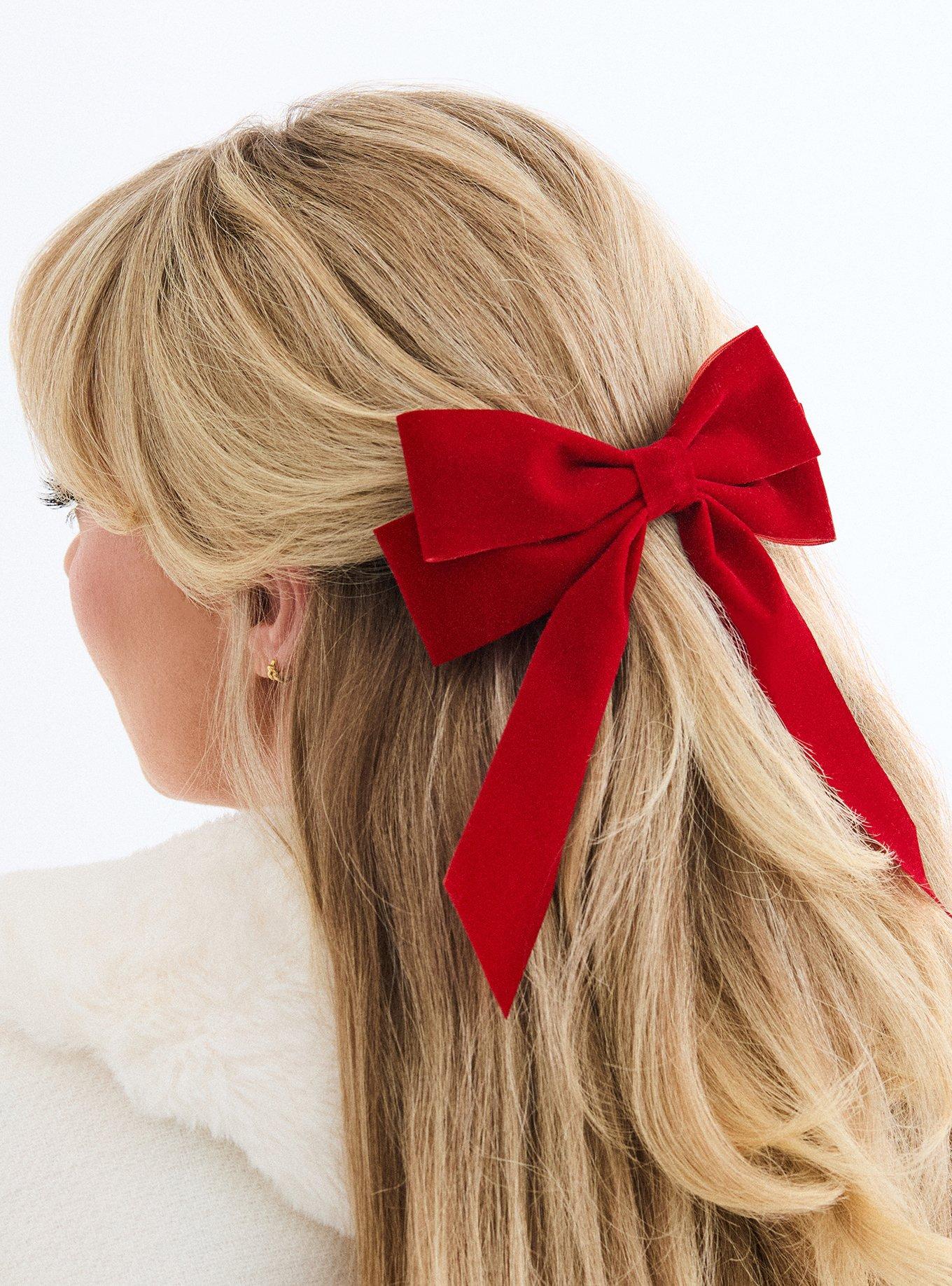 Velvet Bow Barrette