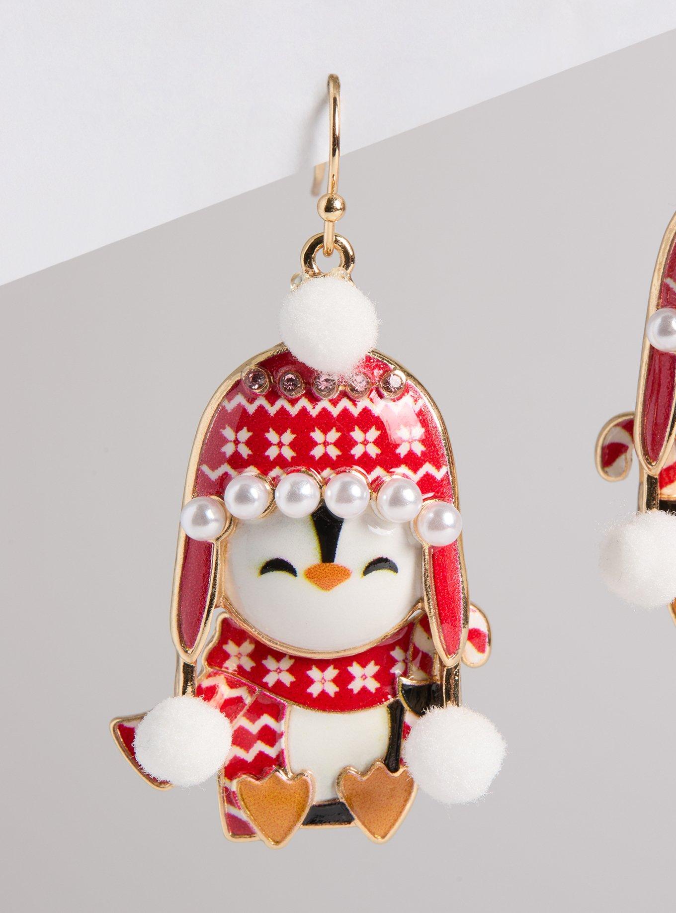 Snow Penguin Earrings