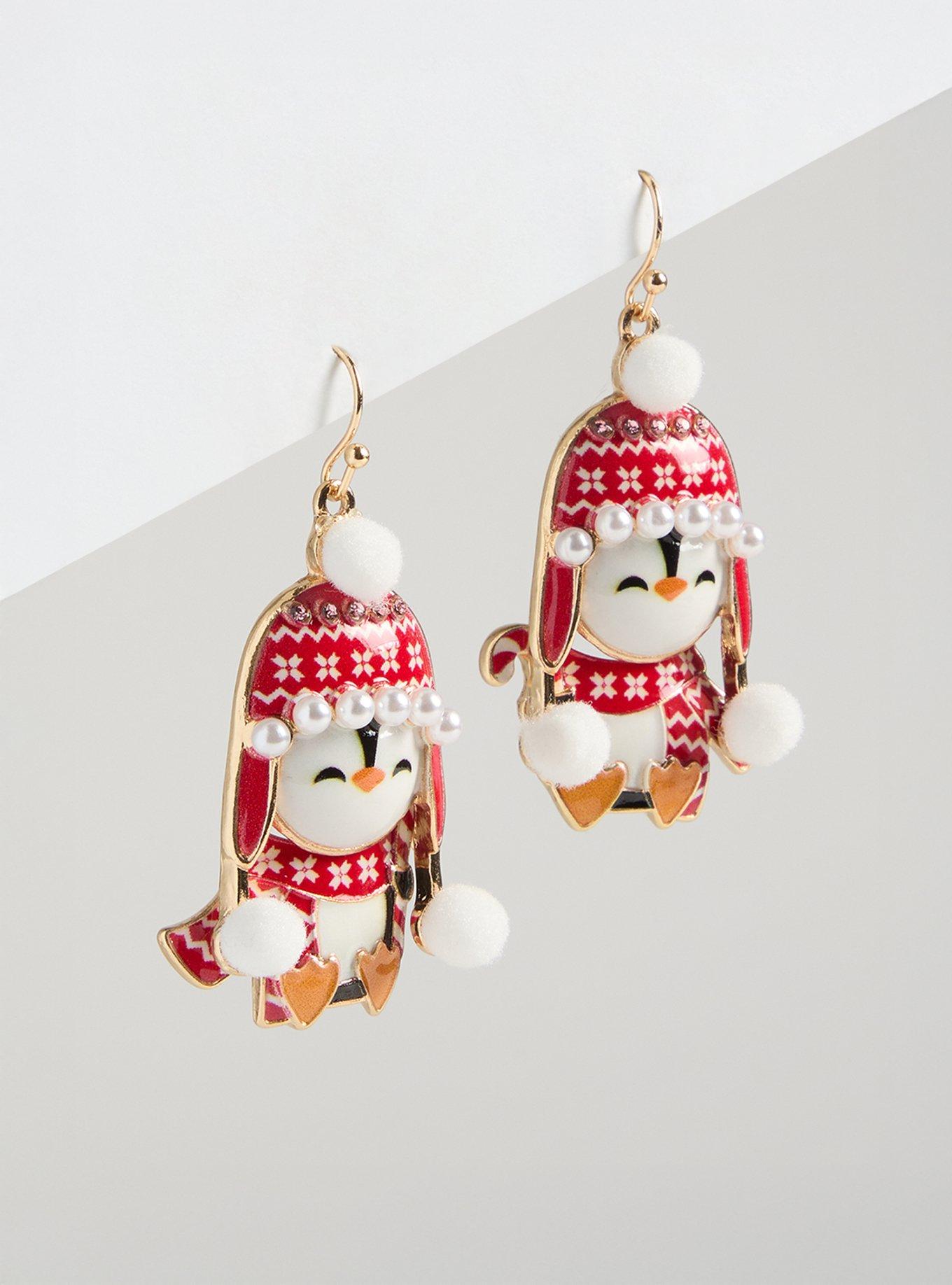 Snow Penguin Earrings