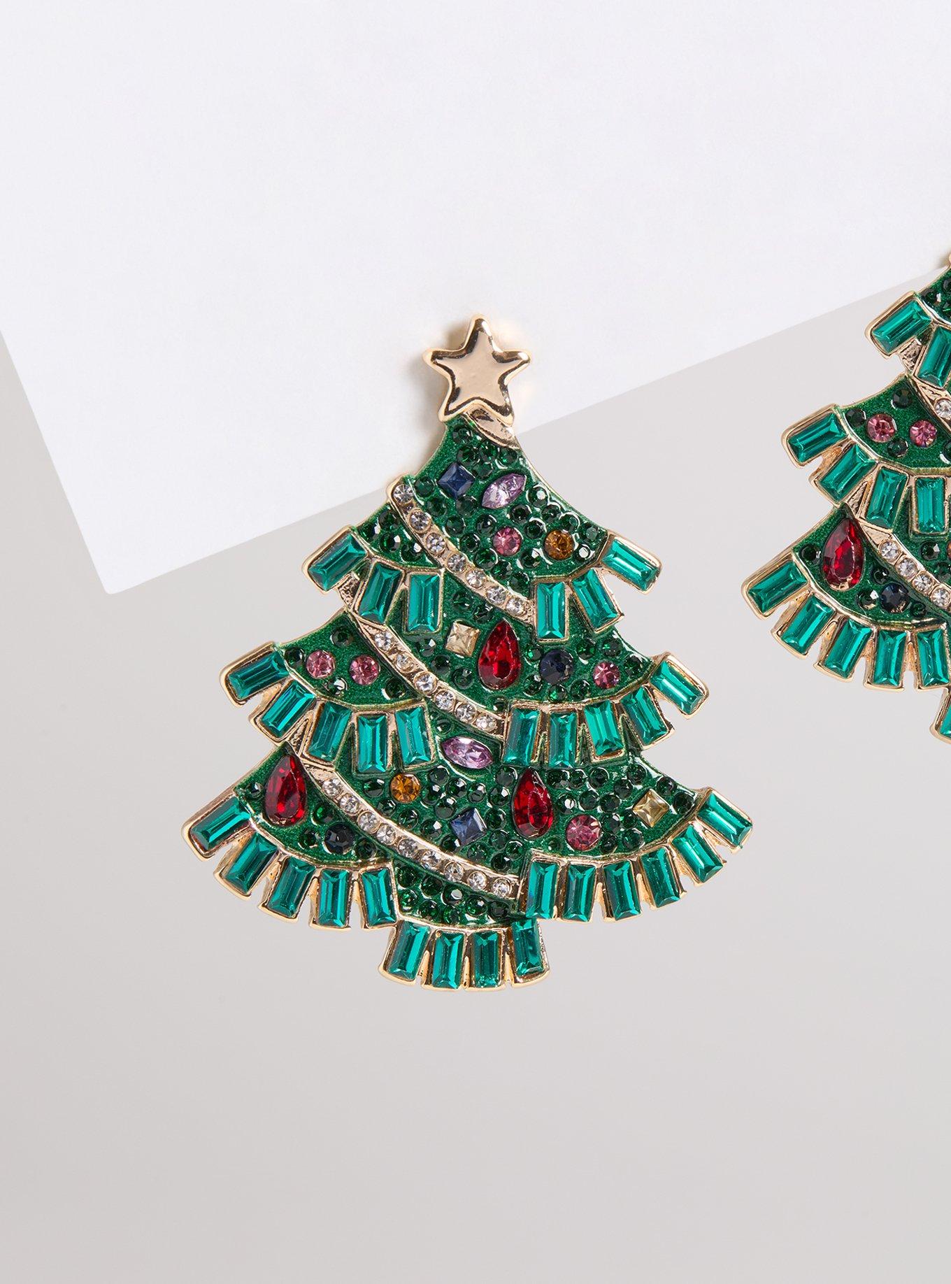 Christmas Tree Statement Earrings