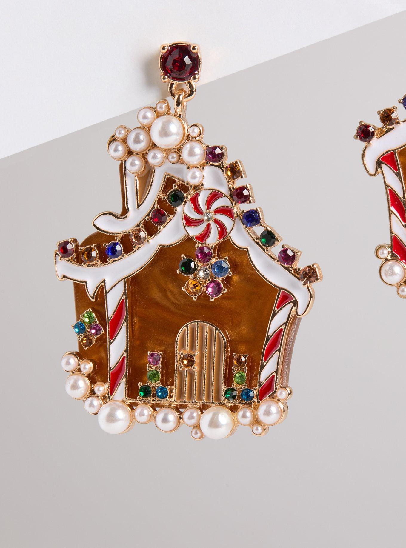 Gingerbread House Statement Earrings