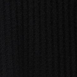 Super Soft Plush Waffle Henley Lounge Dress, DEEP BLACK, swatch