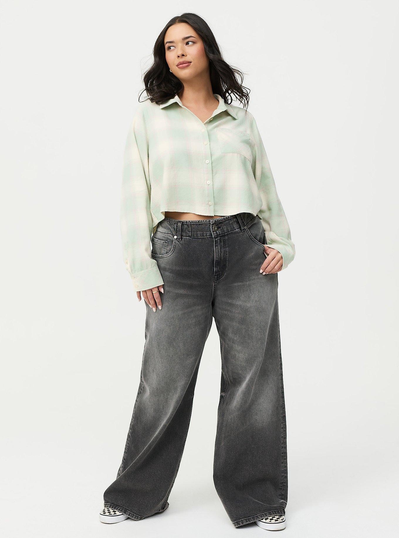 Lizzie Flannel Crop Shirt