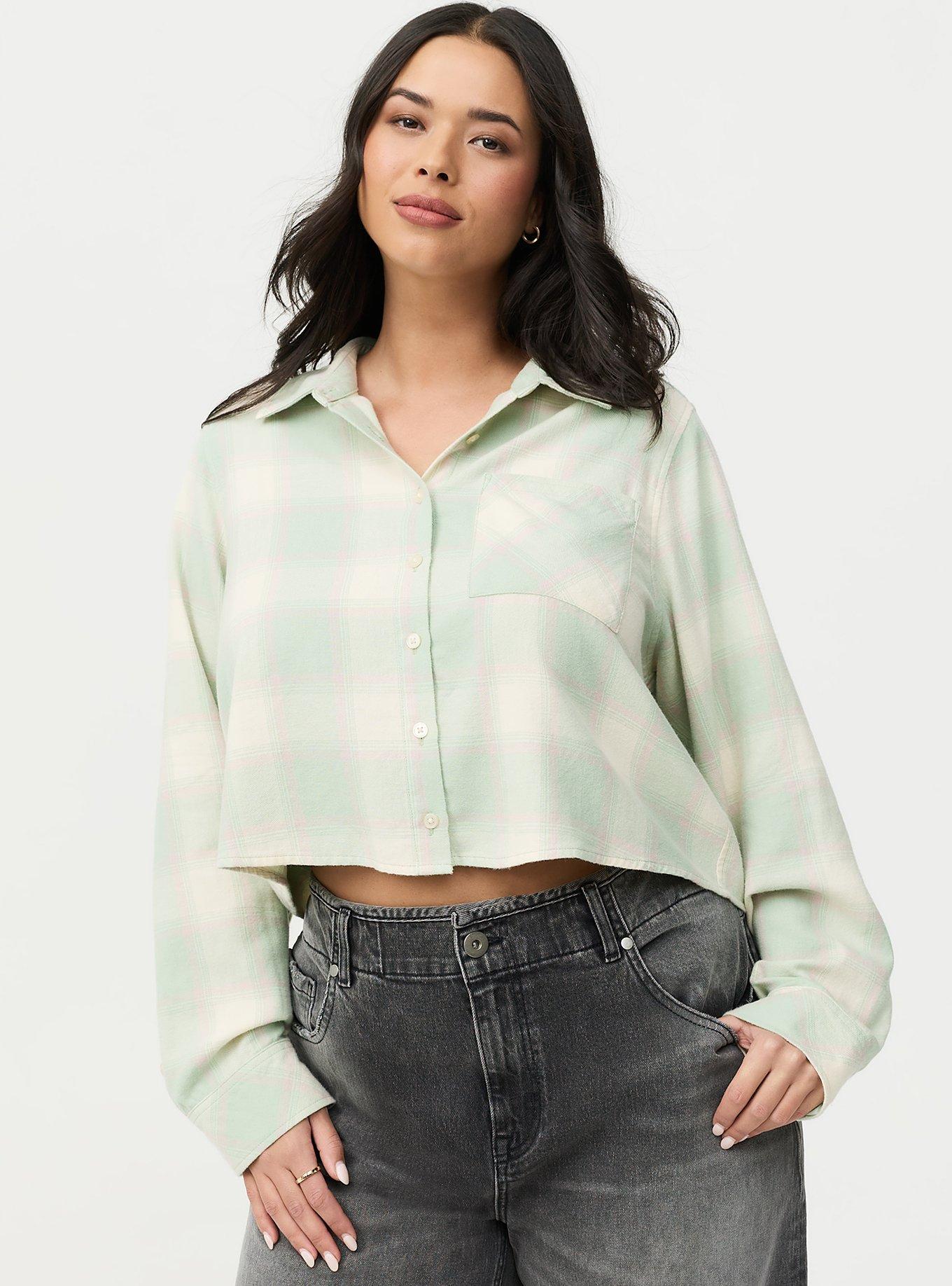 Lizzie Flannel Crop Shirt