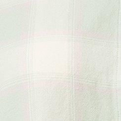 Plus Size Lizzie Flannel Crop Shirt, GRAZE PLAID IVORY, swatch