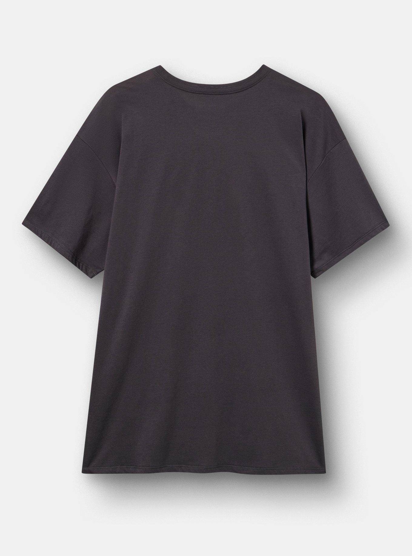 Sesame Street Oversized Cotton Tunic Tee, LEAVE ME ALONE OBSIDIAN, alternate