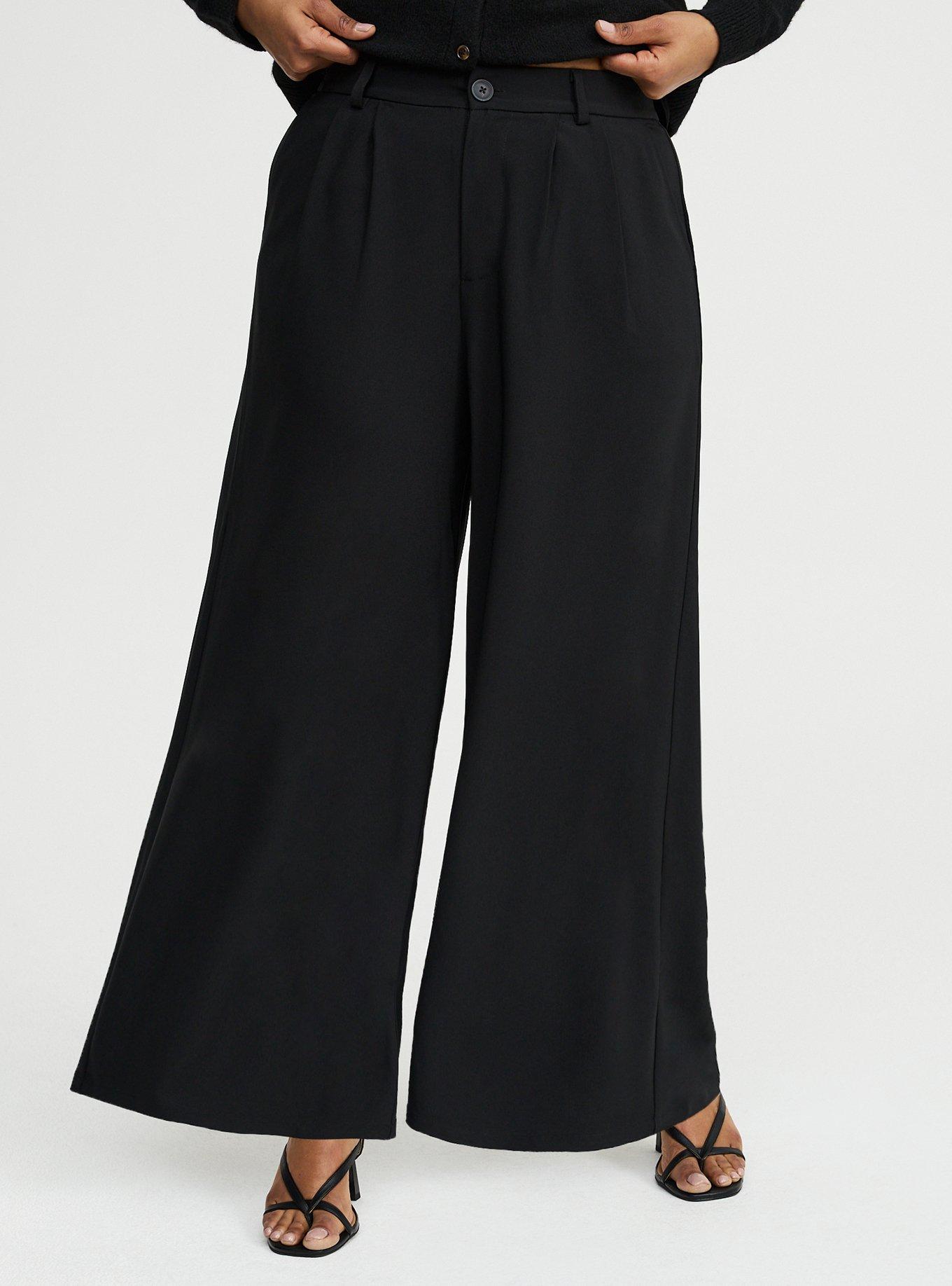 Studio Slouchy Wide Leg Trouser, DEEP BLACK, alternate