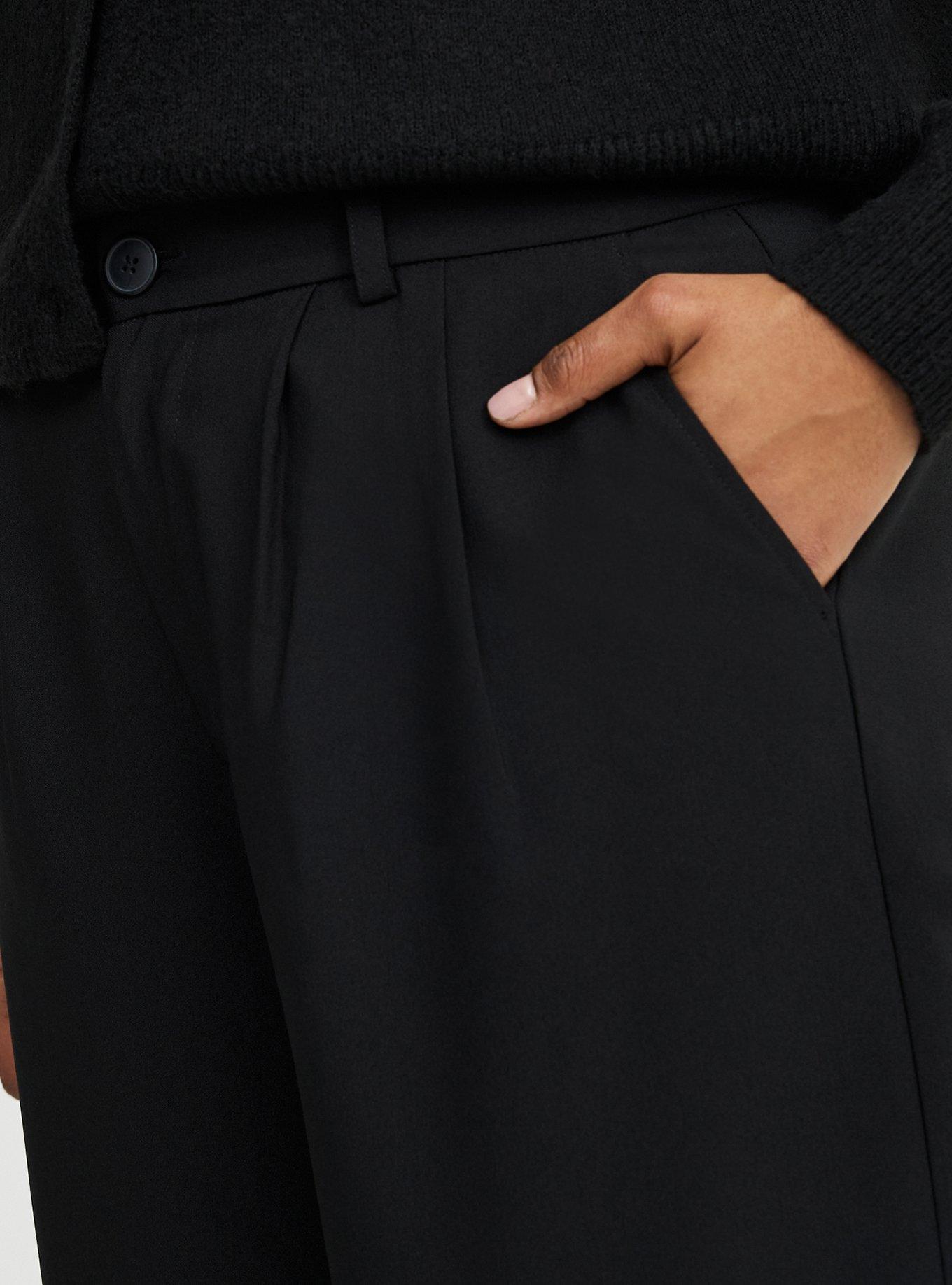 Studio Slouchy Wide Leg Trouser, DEEP BLACK, alternate