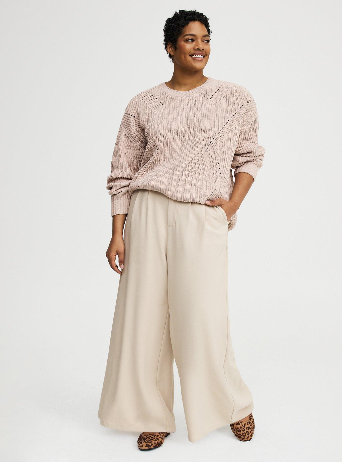 Studio Slouchy Wide Leg Trouser, VINTAGE KHAKI, alternate