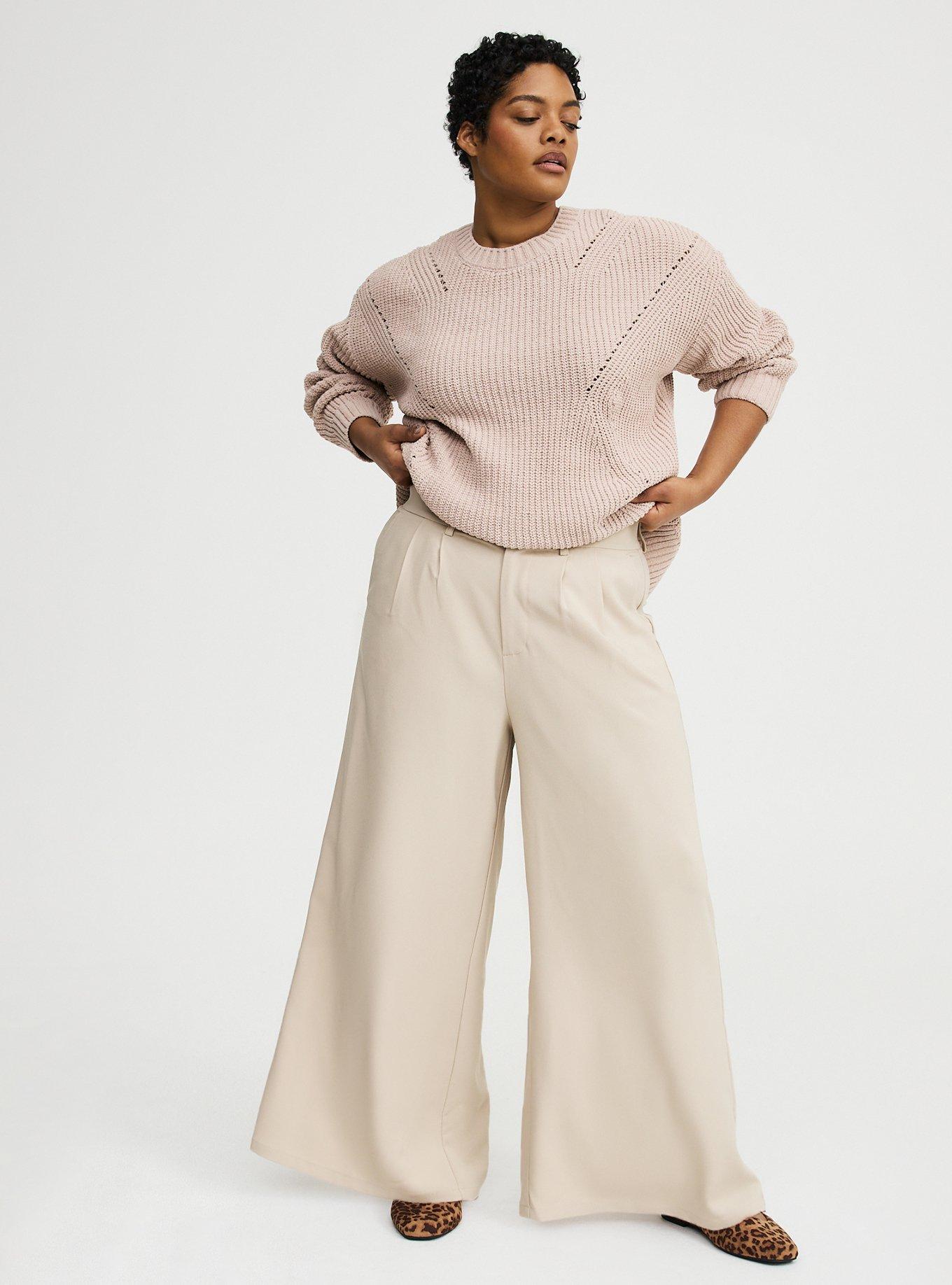 Studio Slouchy Wide Leg Trouser, VINTAGE KHAKI, hi-res