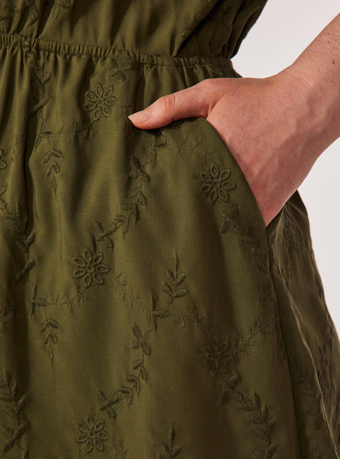 Festi Flutter Sleeve Romper, IVY GREEN, alternate