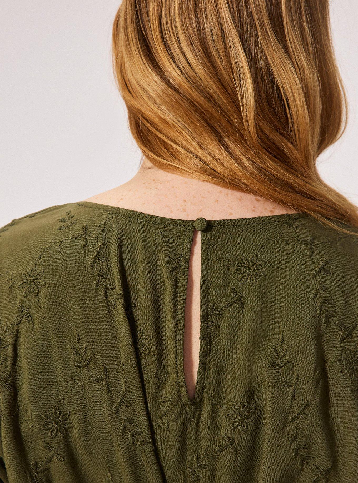 Festi Flutter Sleeve Romper, IVY GREEN, alternate