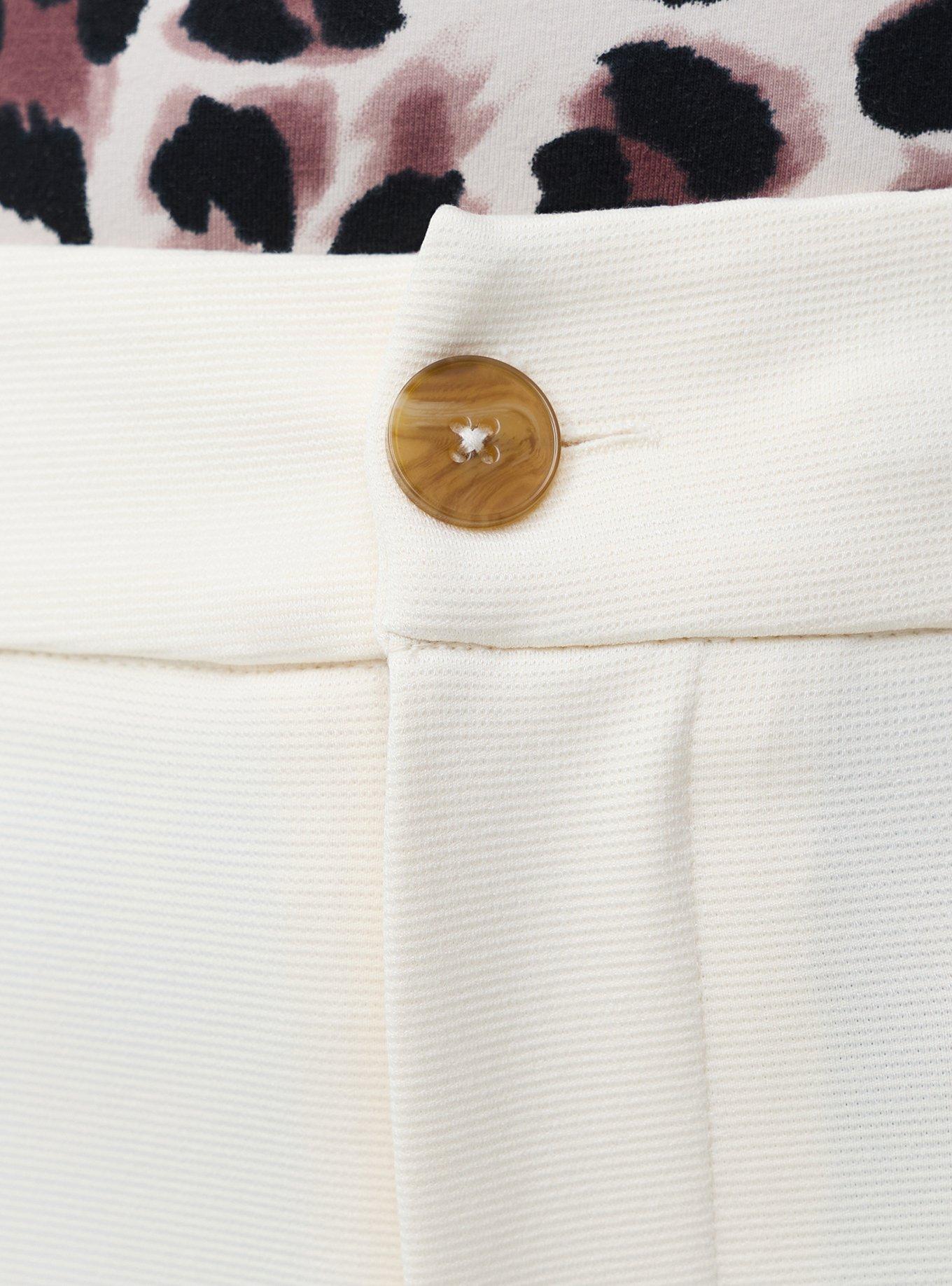 Wide Leg Ottoman Pant, WHITE SWAN, alternate