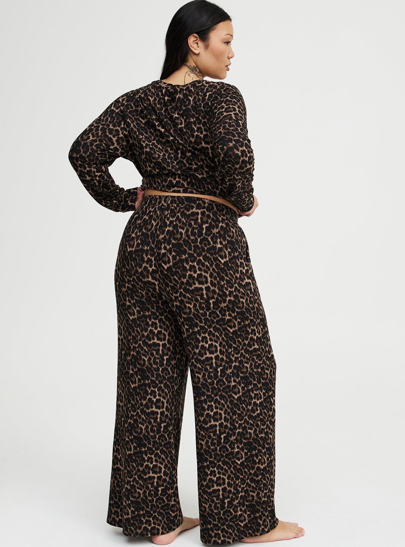 French Terry Ultra Wide-Leg Lounge Pant