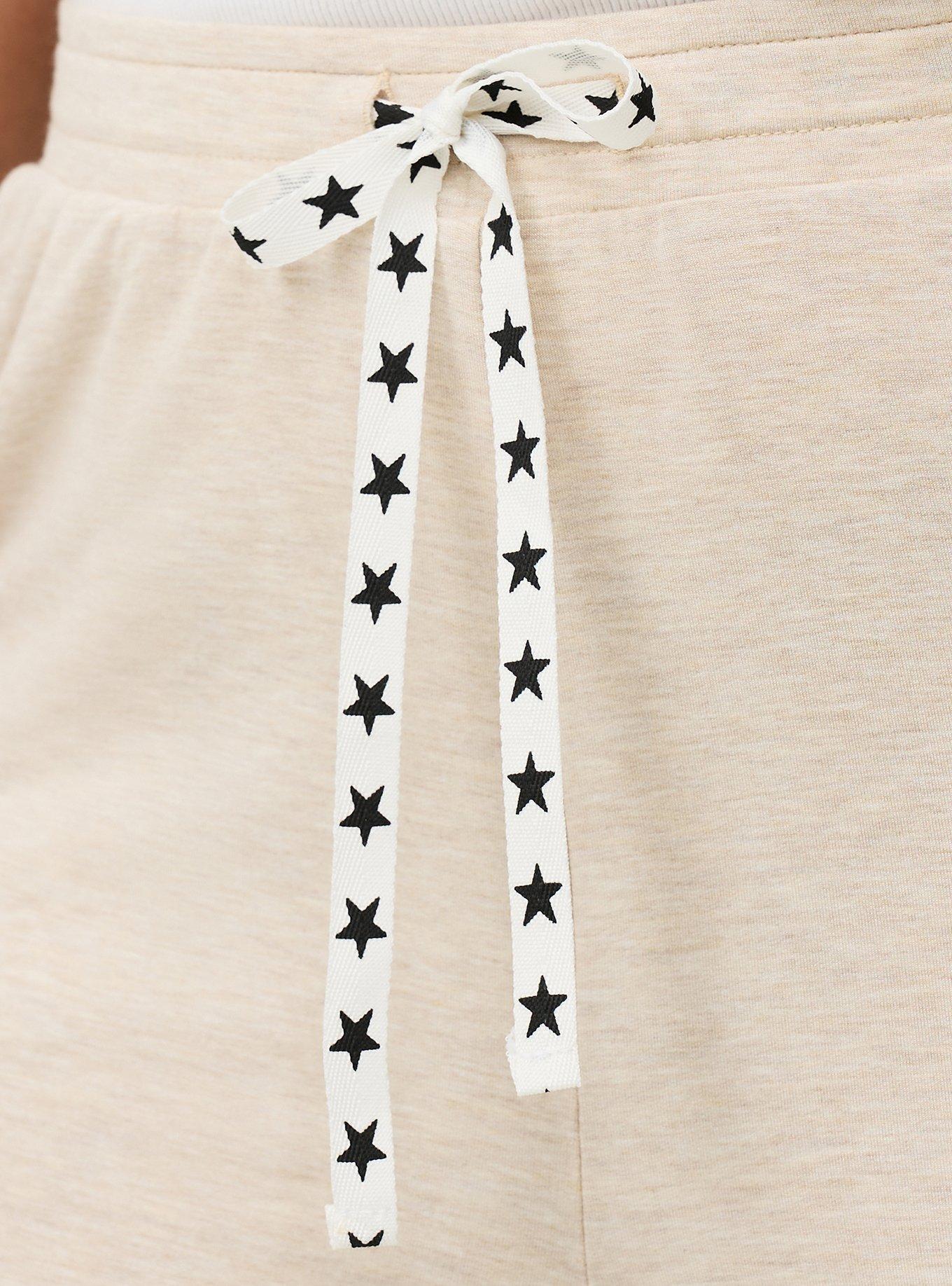 Lightweight French Terry Ultra Wide-Leg Lounge Pant, WARMER OATMEAL, alternate