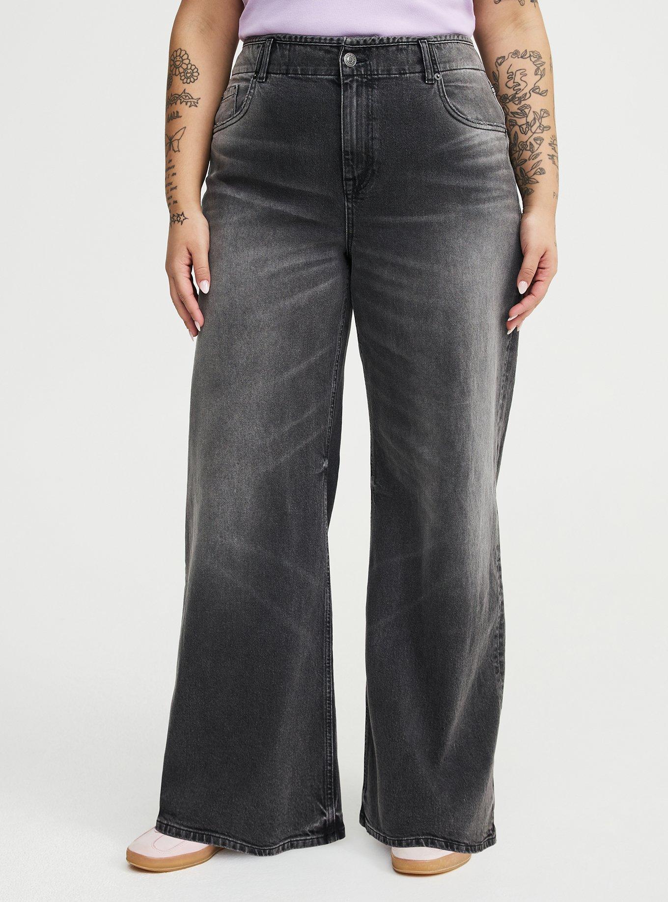Baggy High-Rise Wide Leg Jean, DARK N STORMY, alternate
