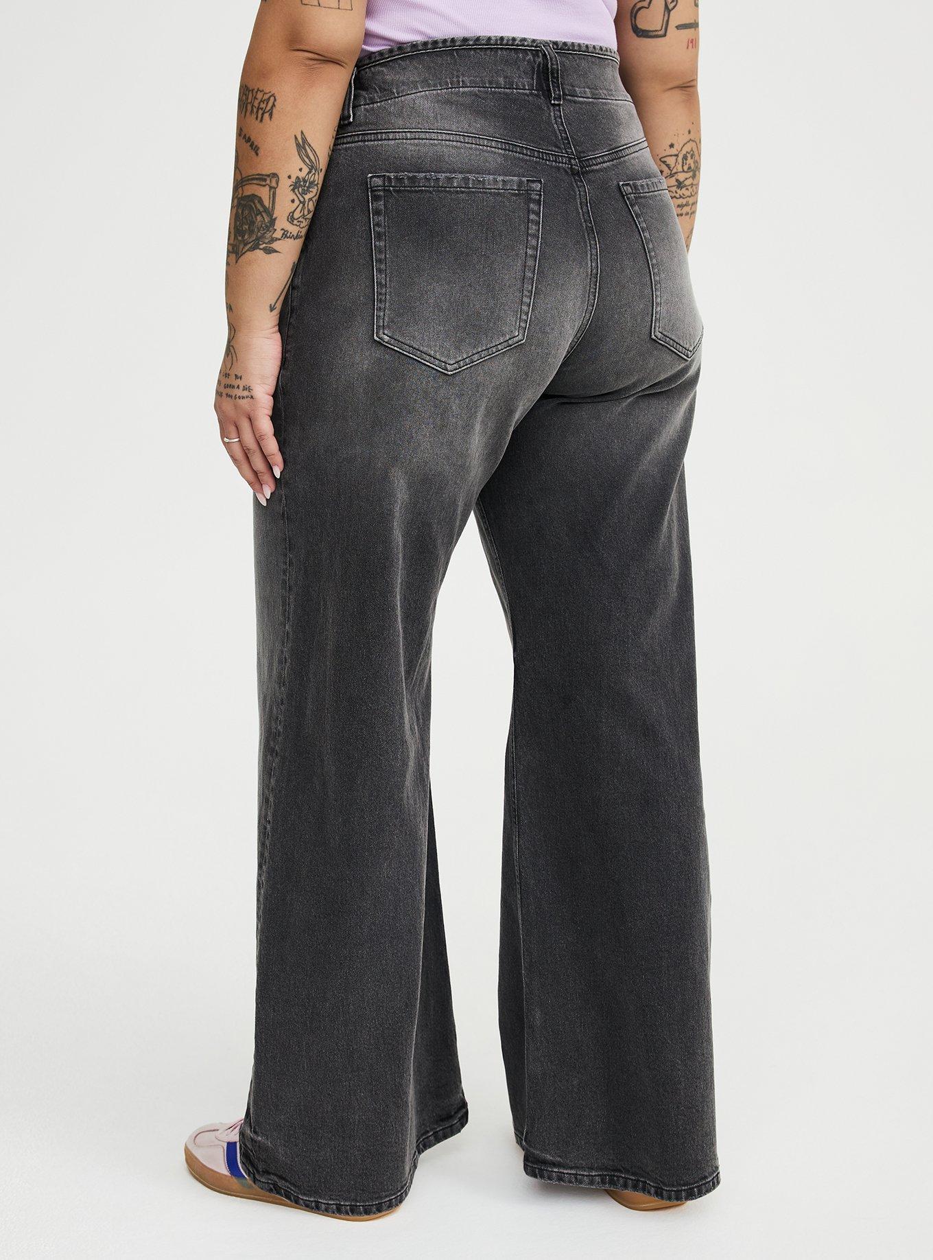 Baggy High-Rise Wide Leg Jean, DARK N STORMY, alternate