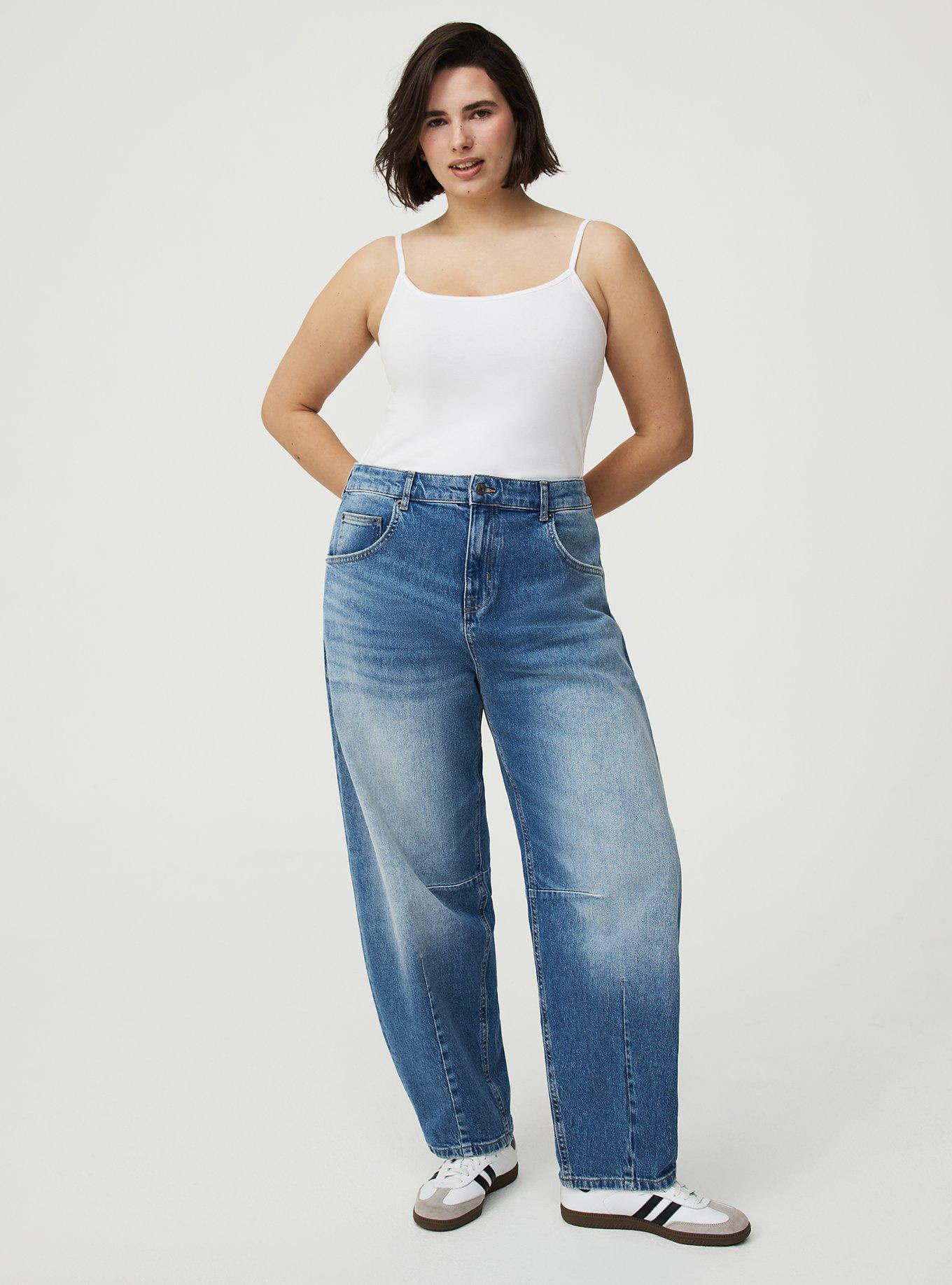 High-Rise Drapey Barrel Jean, RANCH WATER, alternate