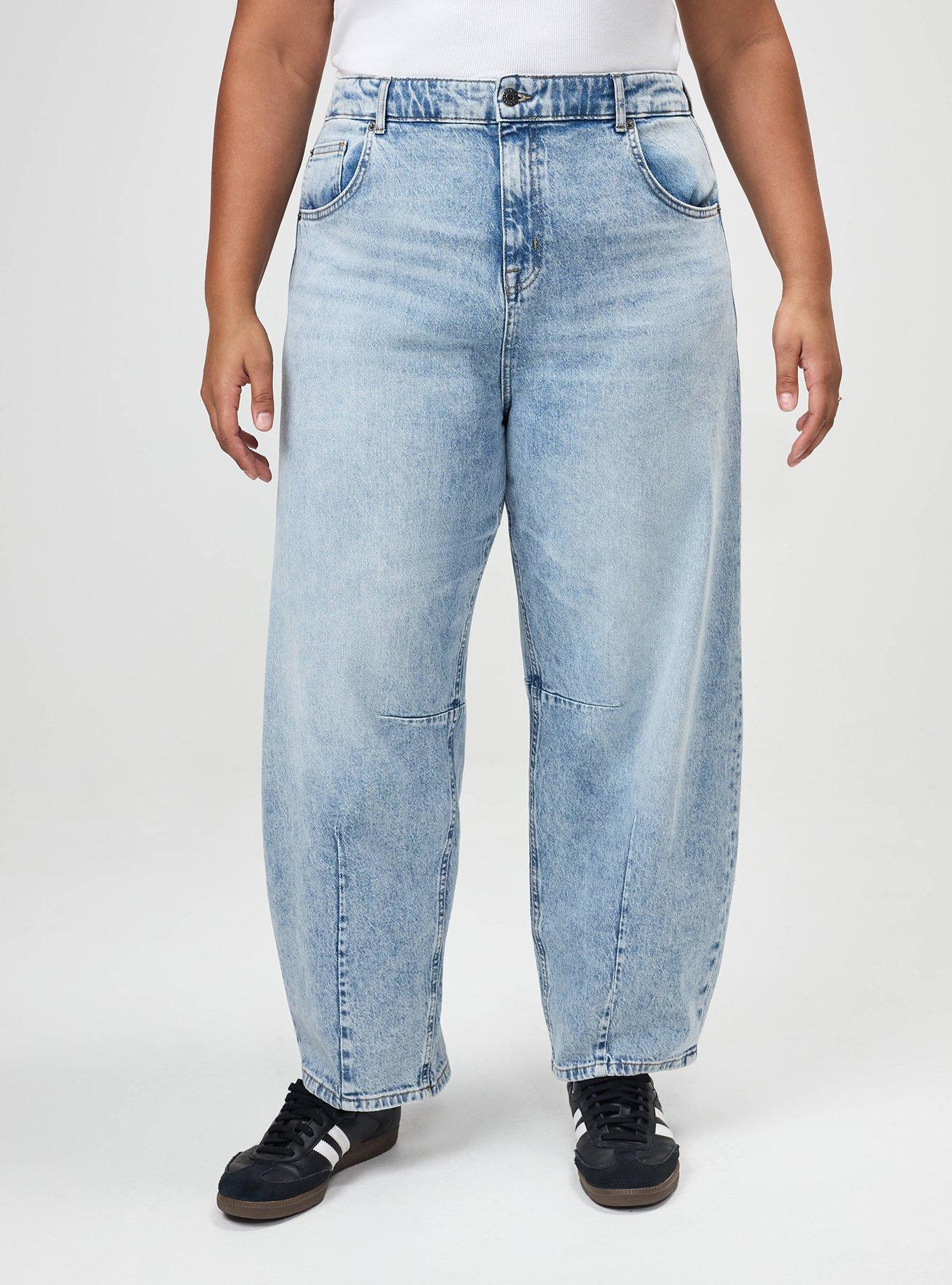 High-Rise Drapey Barrel Jean, FREE POUR, alternate