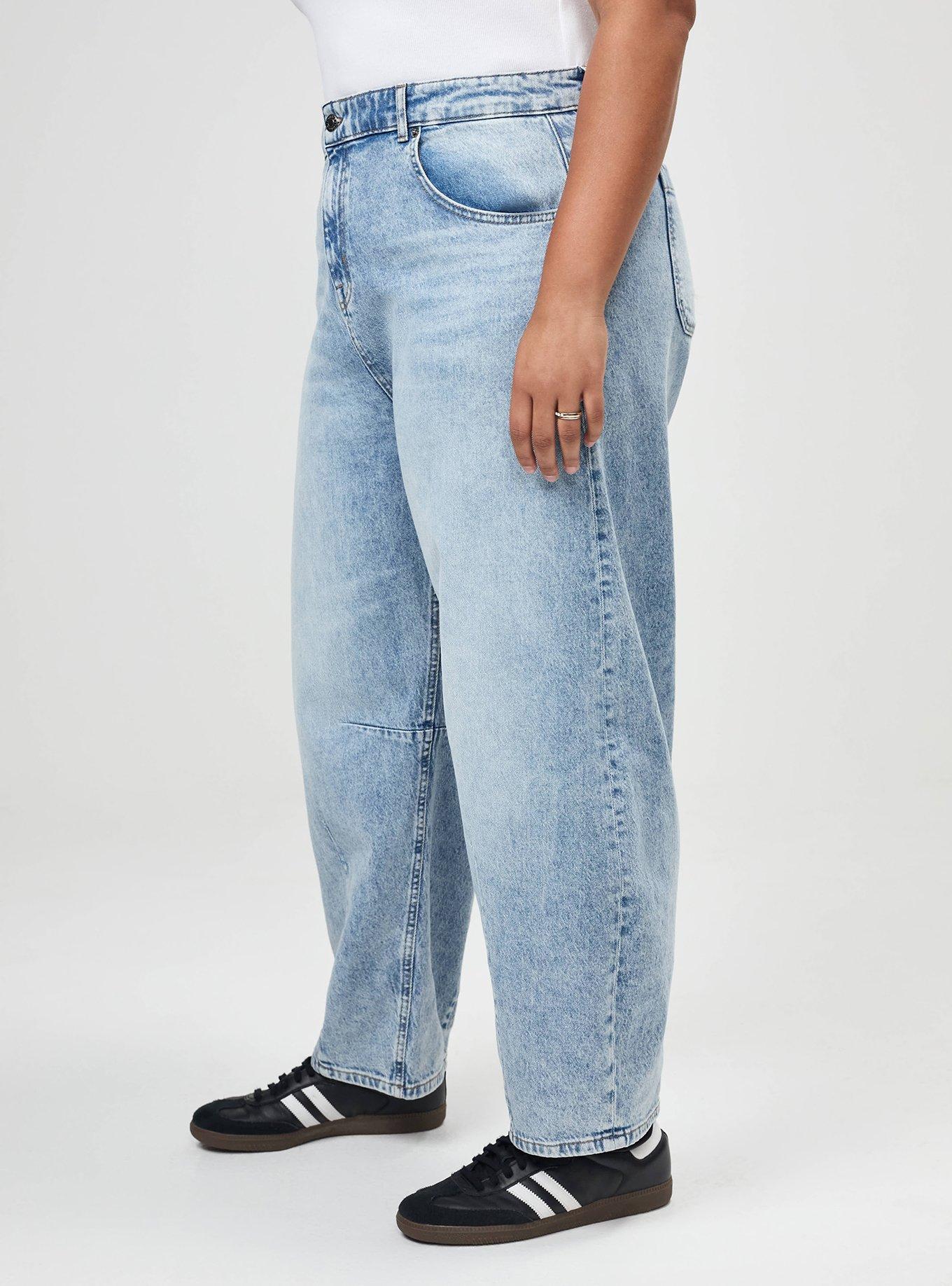High-Rise Drapey Barrel Jean, FREE POUR, alternate