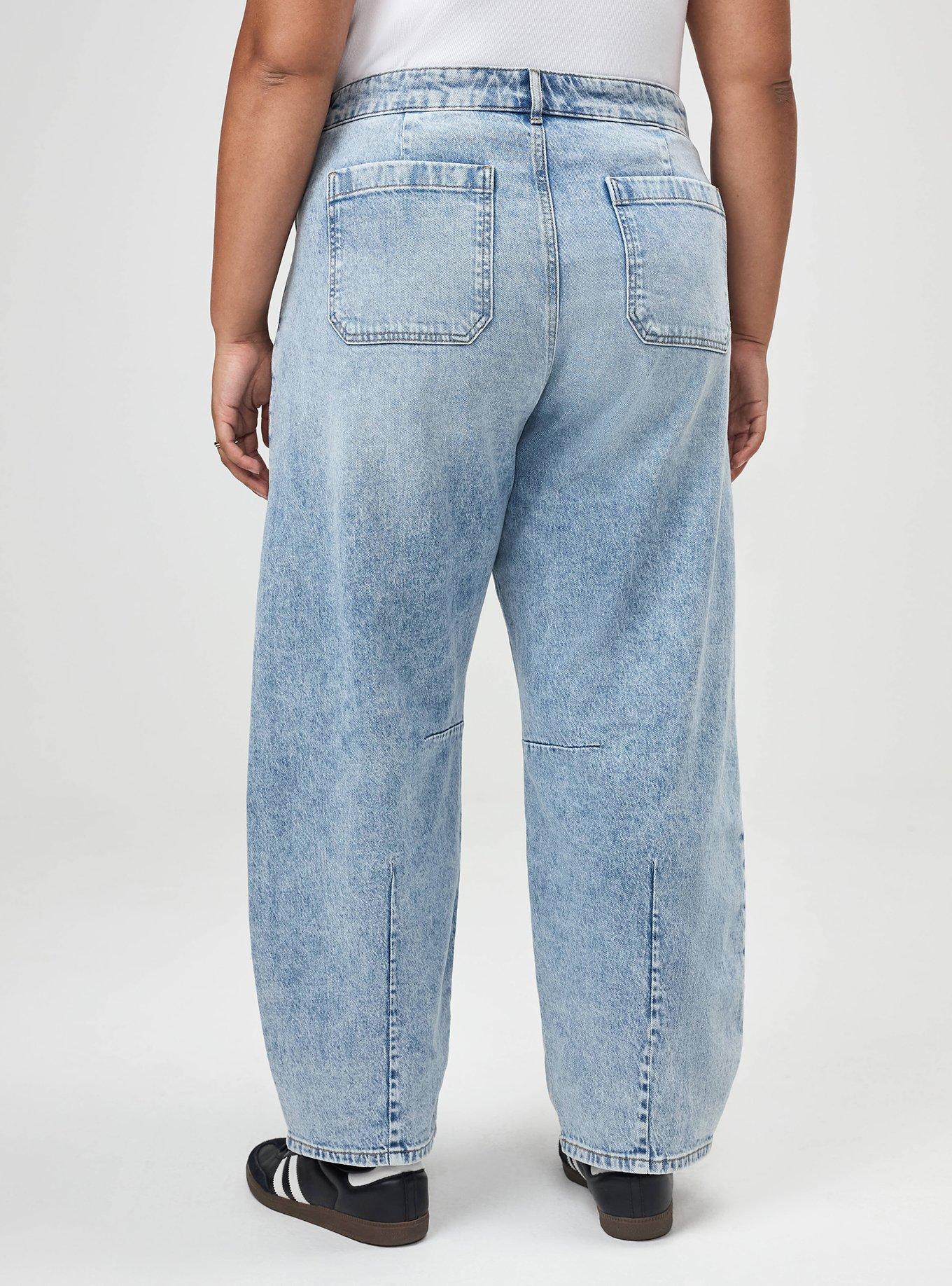 High-Rise Drapey Barrel Jean, FREE POUR, alternate