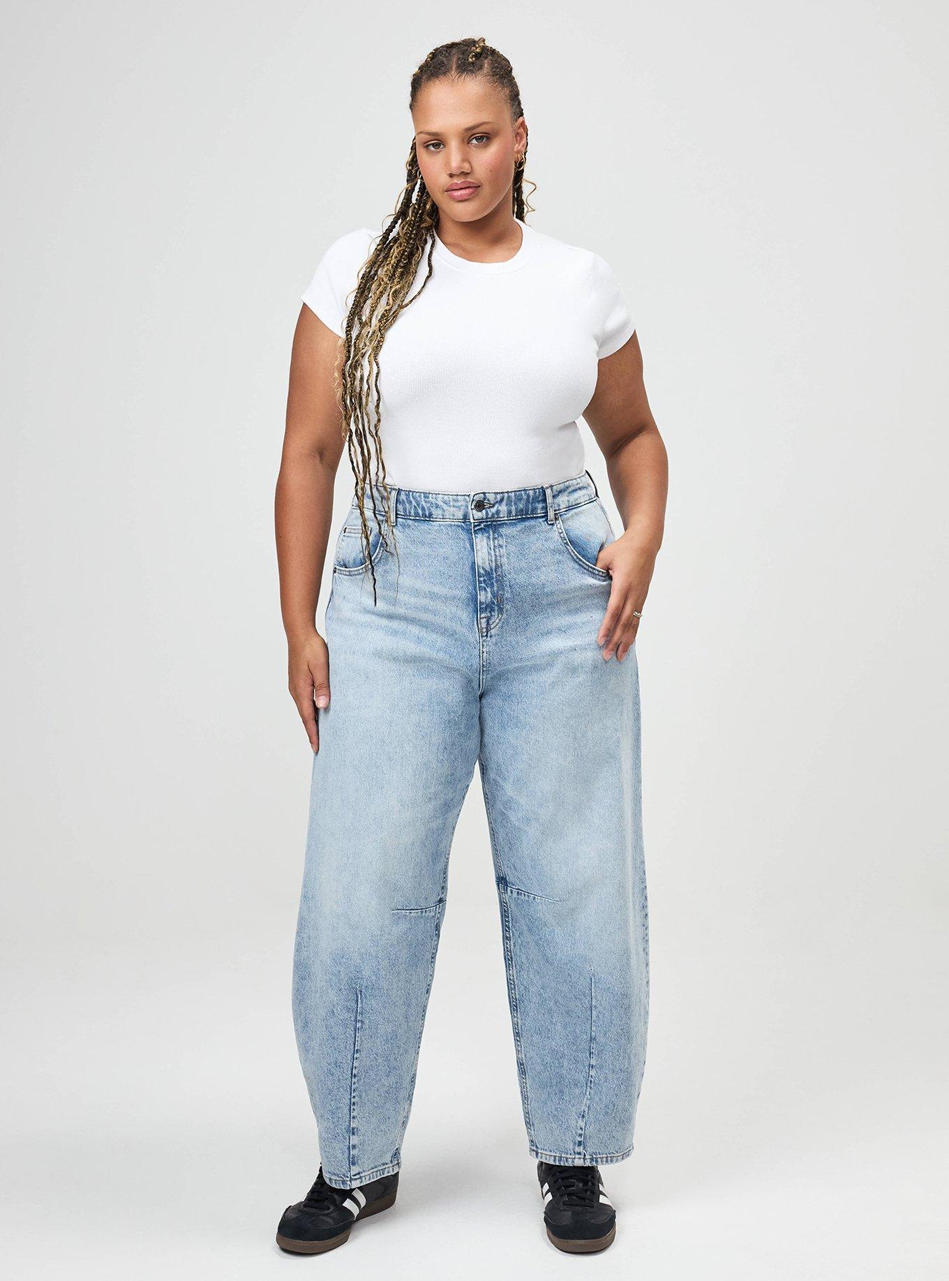 High-Rise Drapey Barrel Jean, FREE POUR, alternate