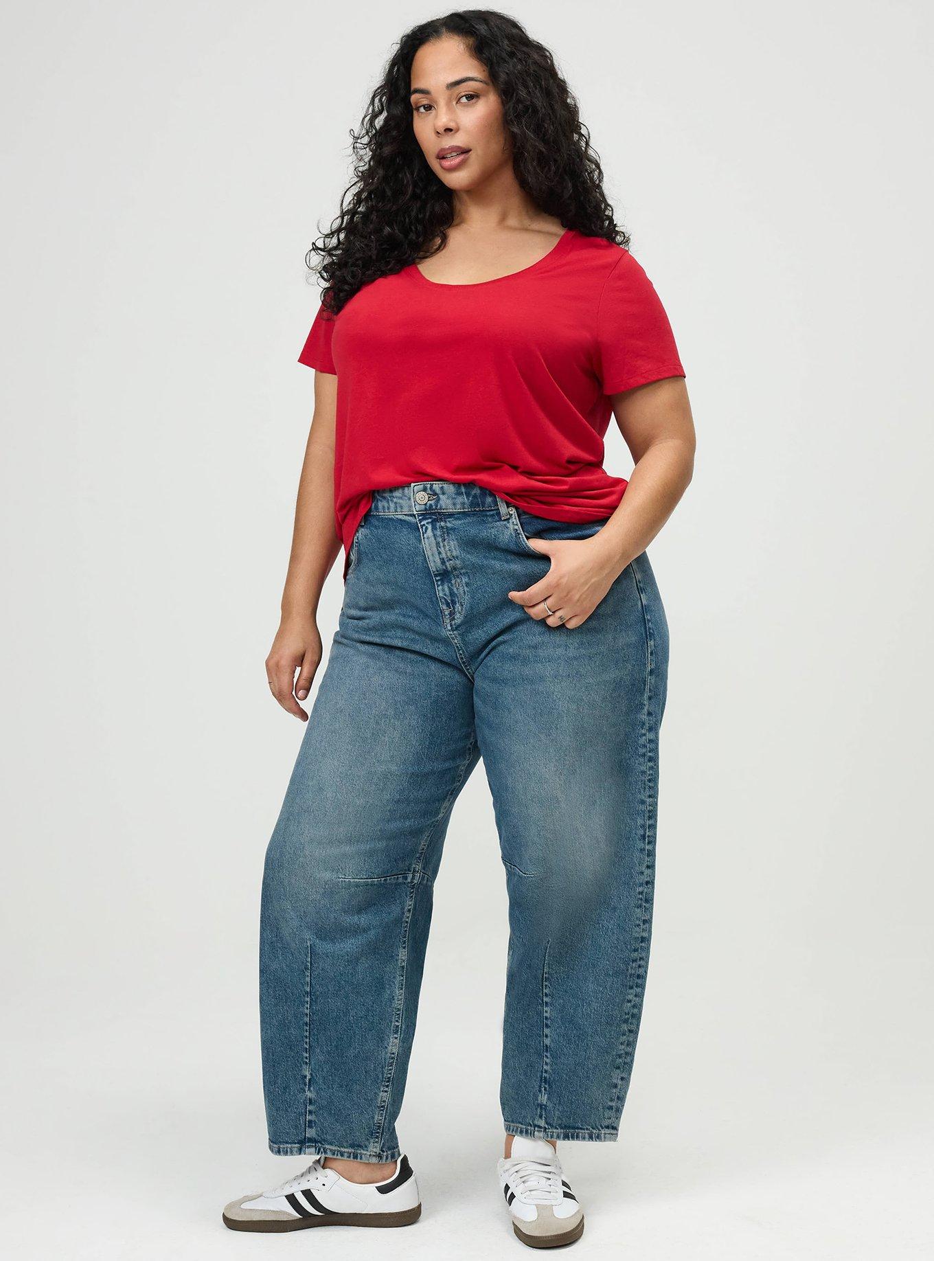 High-Rise Drapey Barrel Jean, ANCIENT MARINER, hi-res
