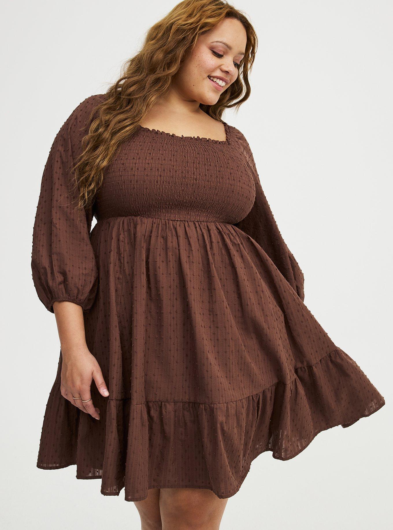 Smocked Bodice Mini Dress