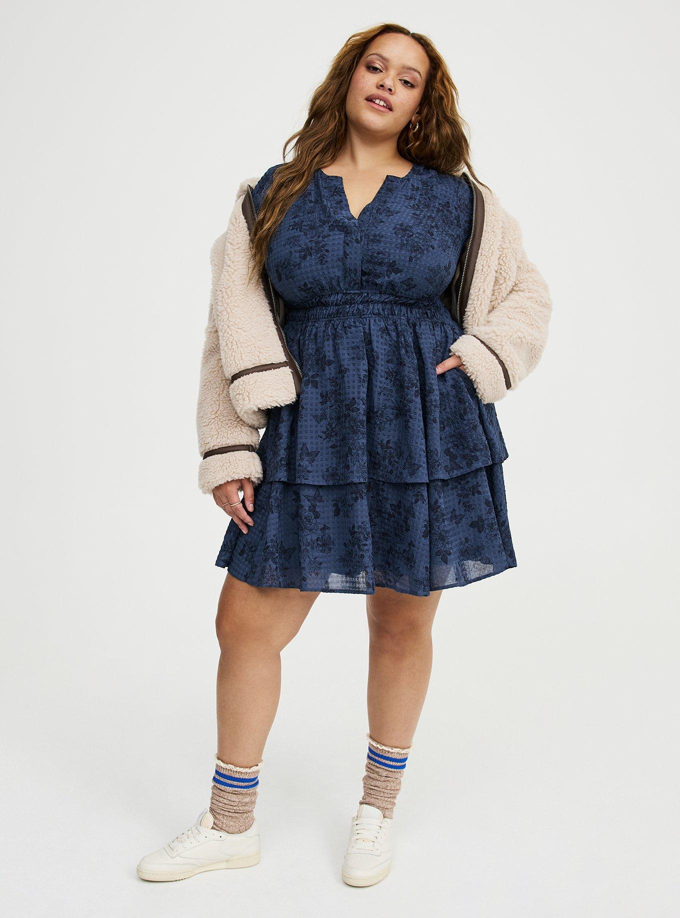 Smocked Waist Tiered Mini Dress