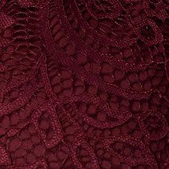 Surplice Mini Skirt Set, MAROON BANNER, swatch
