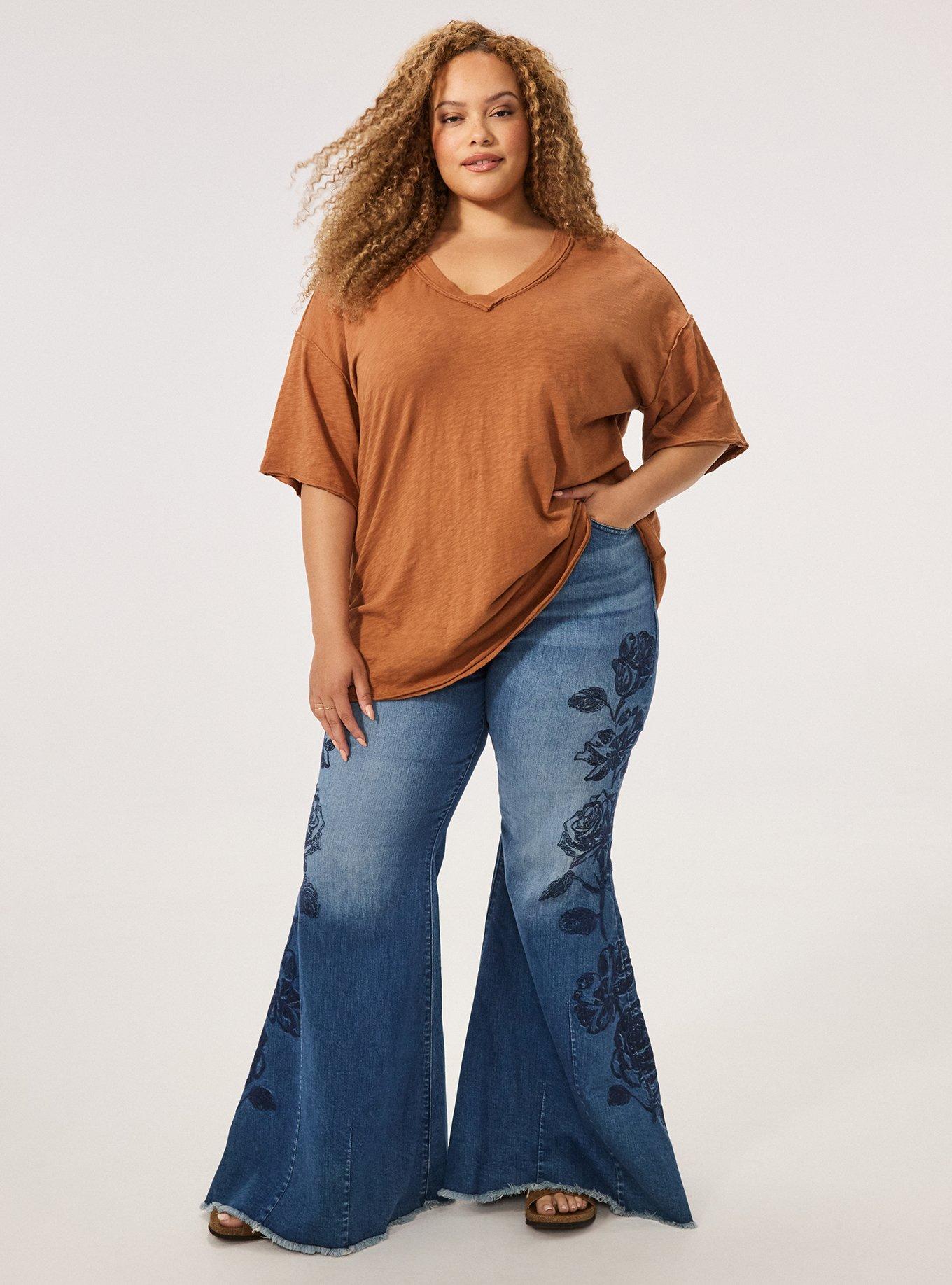 Festi Oversized Drop Shoulder V-Neck Tee, MOCHA BISQUE, alternate