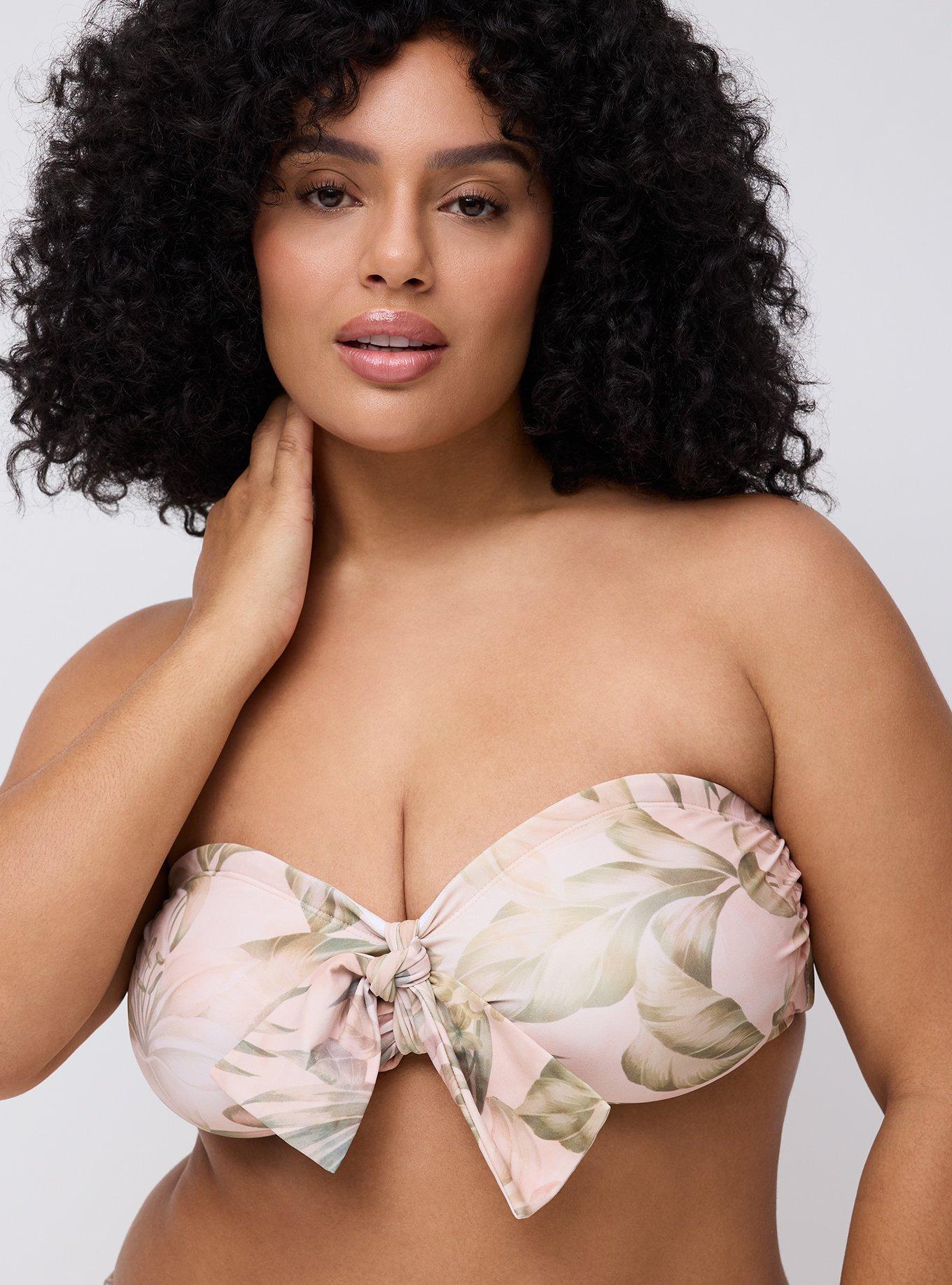 Wire-Free Bow Bandeau, CANAL TROPICAL MULTI, alternate