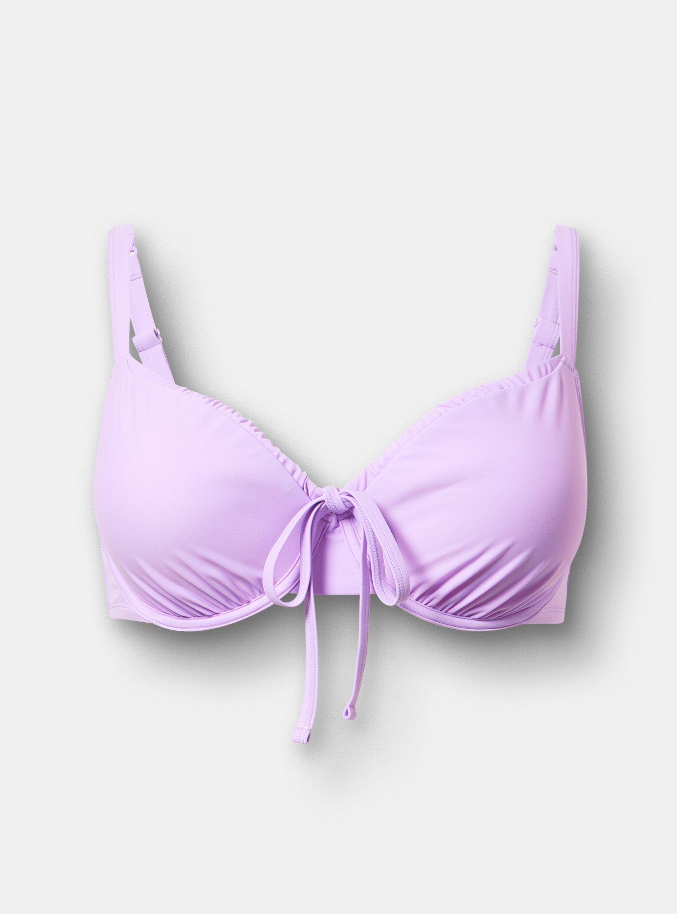 Underwire Bow Bikini Top, WISTERIA SWIM, hi-res