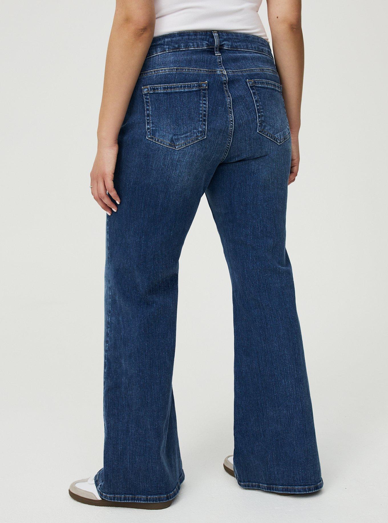 Low-Rise Baggy Flare Jean