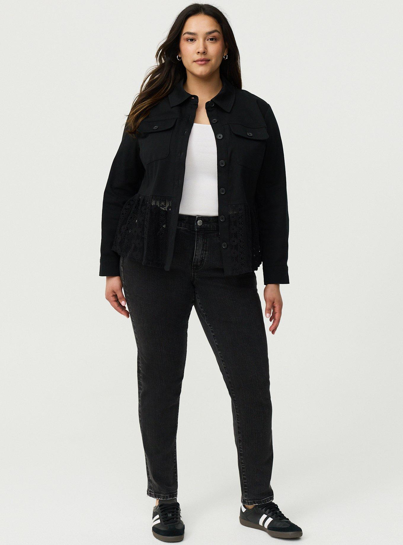 Peplum Jacket, DEEP BLACK, hi-res