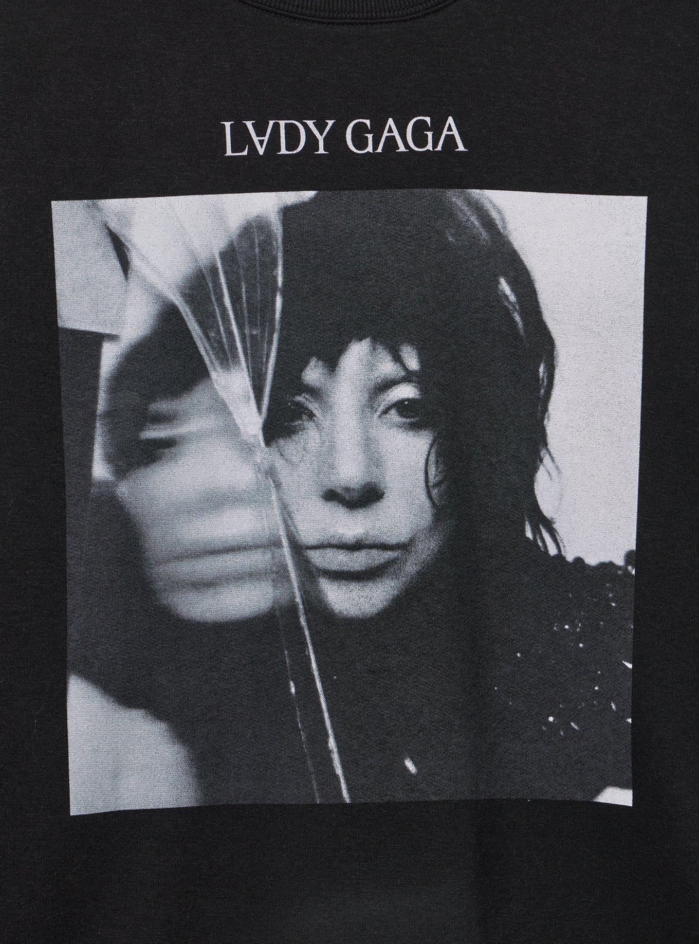 Lady Gaga Relaxed Fleece Sweatshirt, MAYHEM DEEP BLACK, alternate