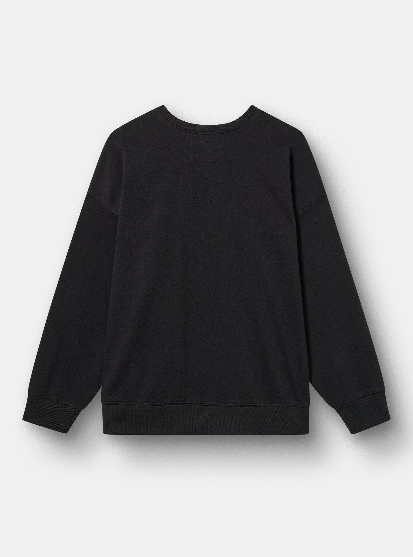 Lady Gaga Relaxed Fleece Sweatshirt, MAYHEM DEEP BLACK, alternate
