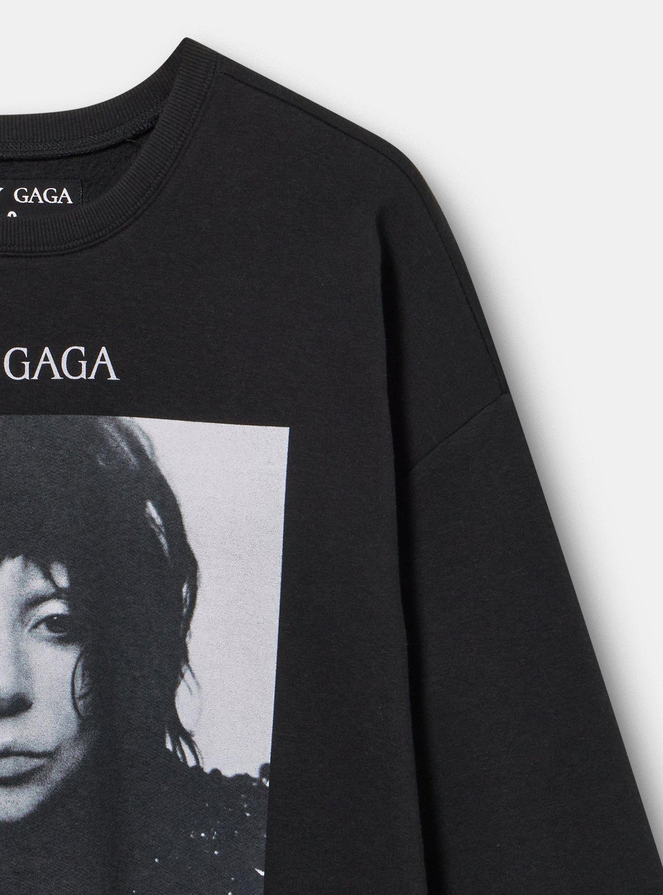 Lady Gaga Relaxed Fleece Sweatshirt, MAYHEM DEEP BLACK, alternate