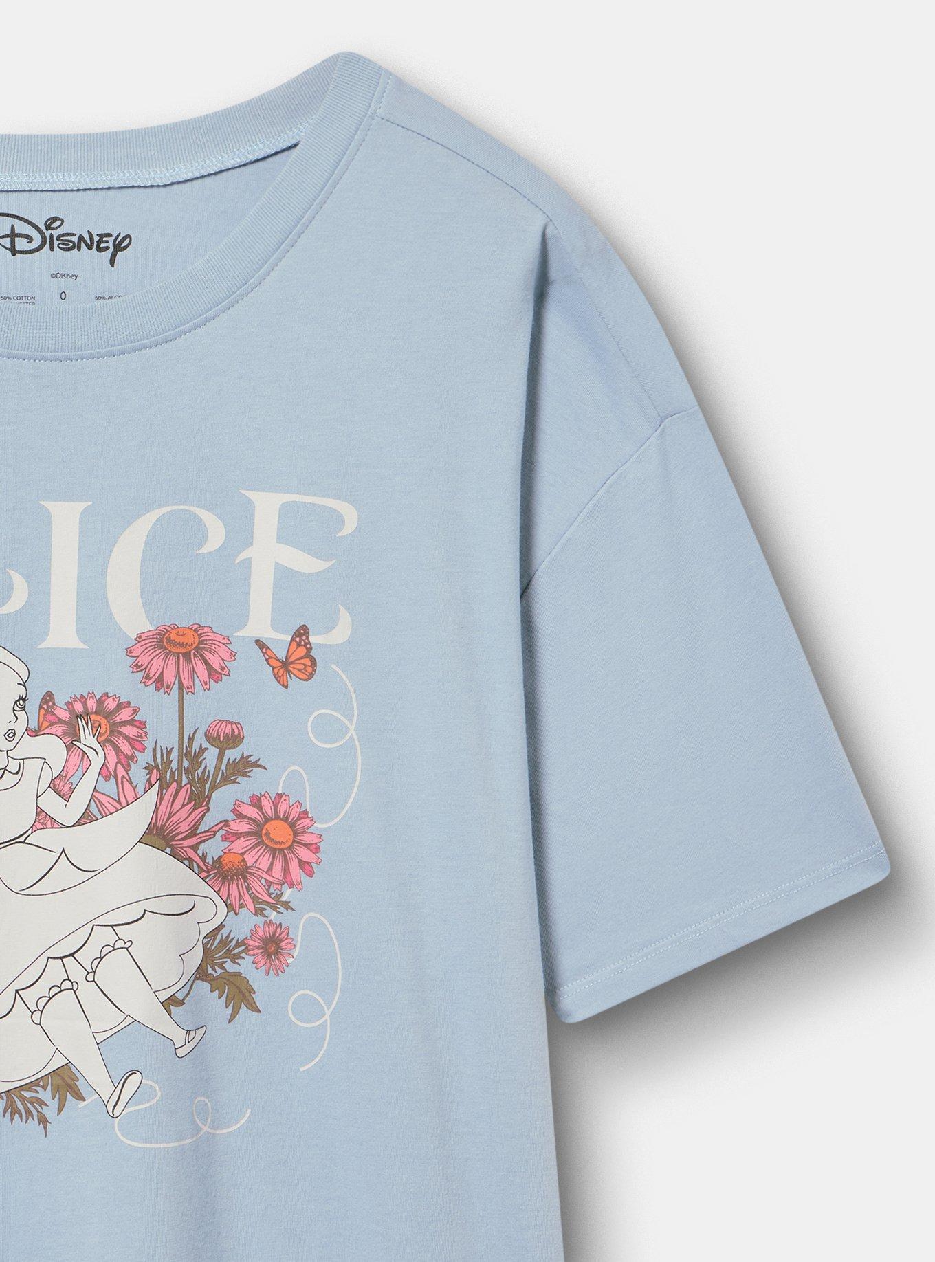 Disney Alice In Wonderland Relaxed Cotton Tee, ALICE IN WONDERLAND DUSTY BLUE, alternate